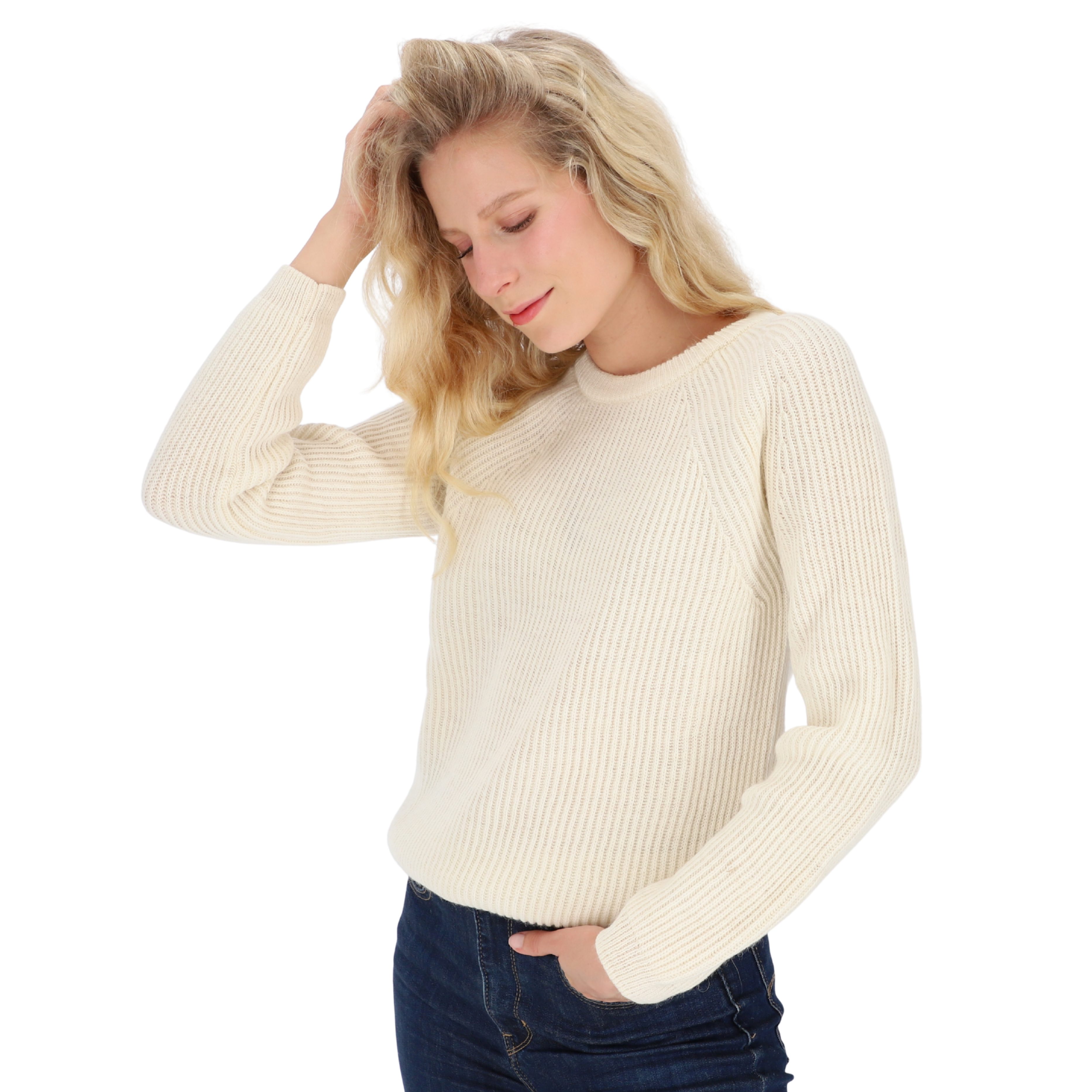 halsüberkopf Accessoires Strickpullover mit Rundhalsausschnitt aus hochwert günstig online kaufen