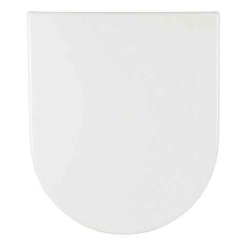 Duravit WC-Sitz Starck 4, Weiß, Duroplast, D-Form, überlappend, Design Philippe Starck, 048255