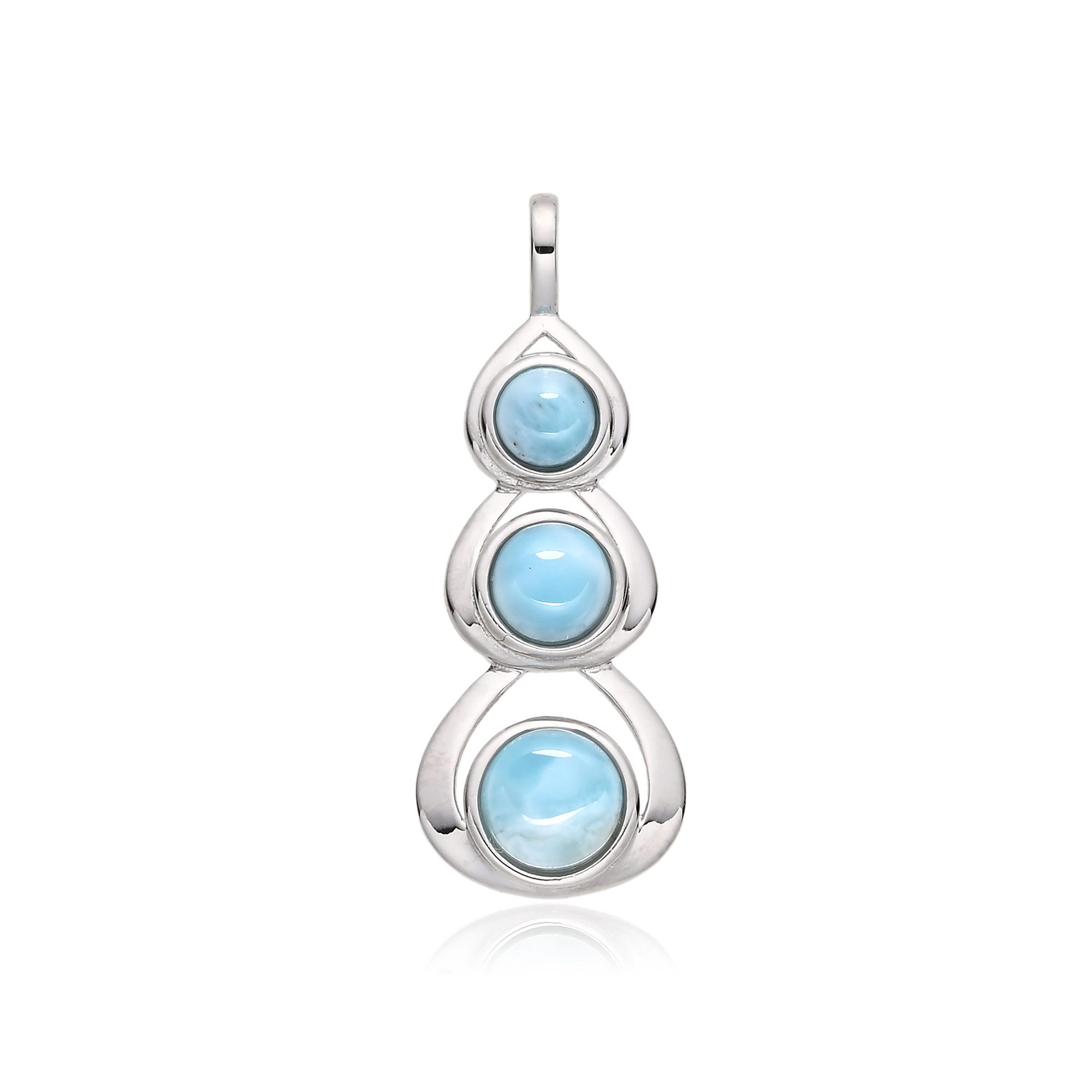 Cavill Kettenanhänger Larimar-Anhänger aus Sterlingsilber, 2,85 ct (1-tlg)