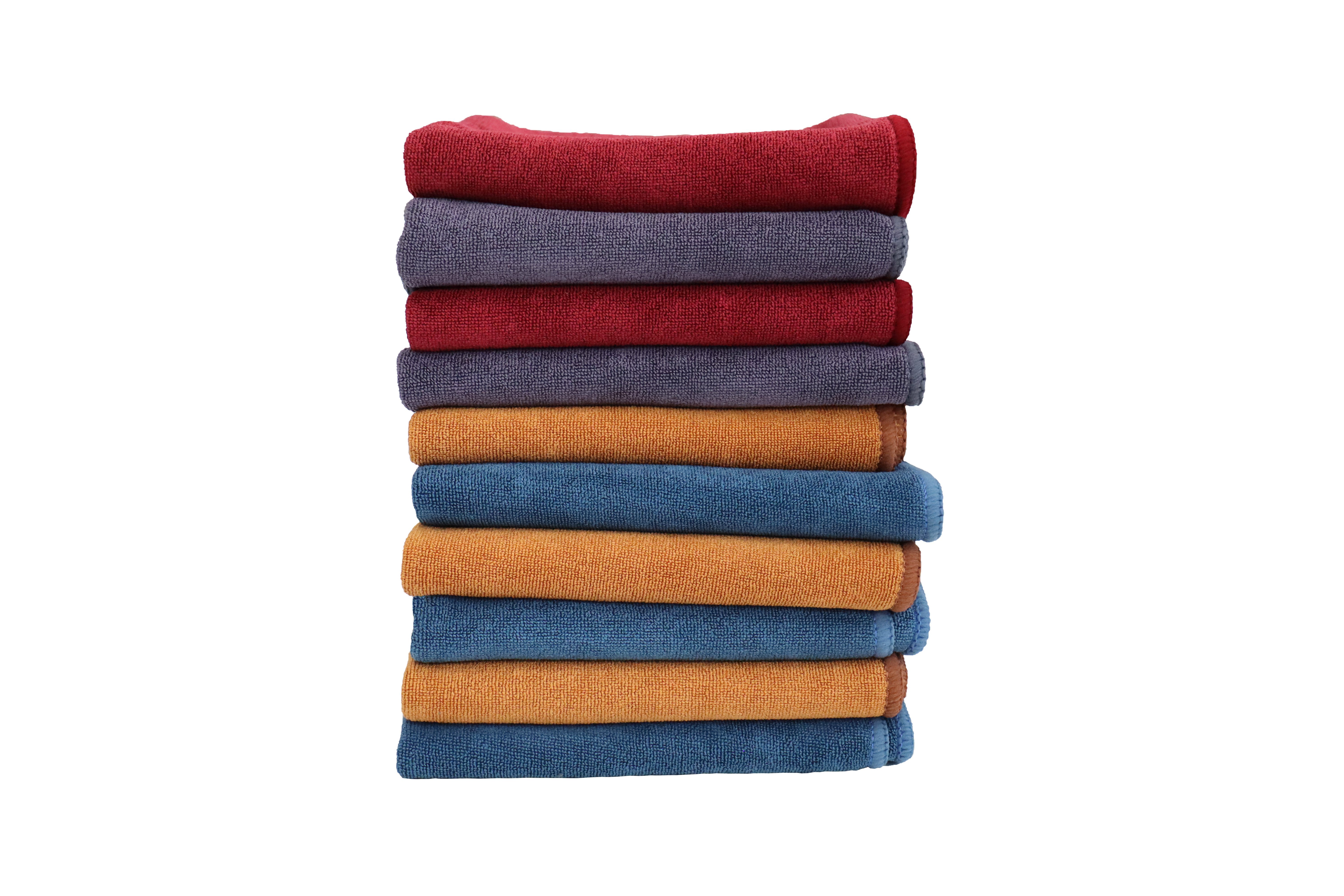 HH-Haushalt Auto 10er Set Microfasertücher Universell, 400 GSM, 40 x 40 cm Pflegetuch (Polyester, 40x40 cm, ShineMax - Hohe Saugkraft, kratzfreie Pflege, 10-tlg., Extra saugstark & kratzfrei, farblich sortiert, Fusselfreie Mikrofaser – weich zu Glas, Metall & Kunststoff)