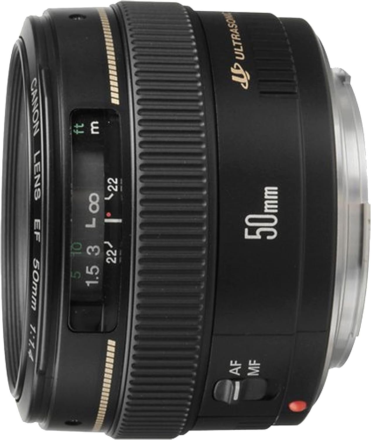 Canon Canon EF 50mm F1.4 USM Standardobjektiv (58mm Filtergewinde) schwarz Festbrennweiteobjektiv