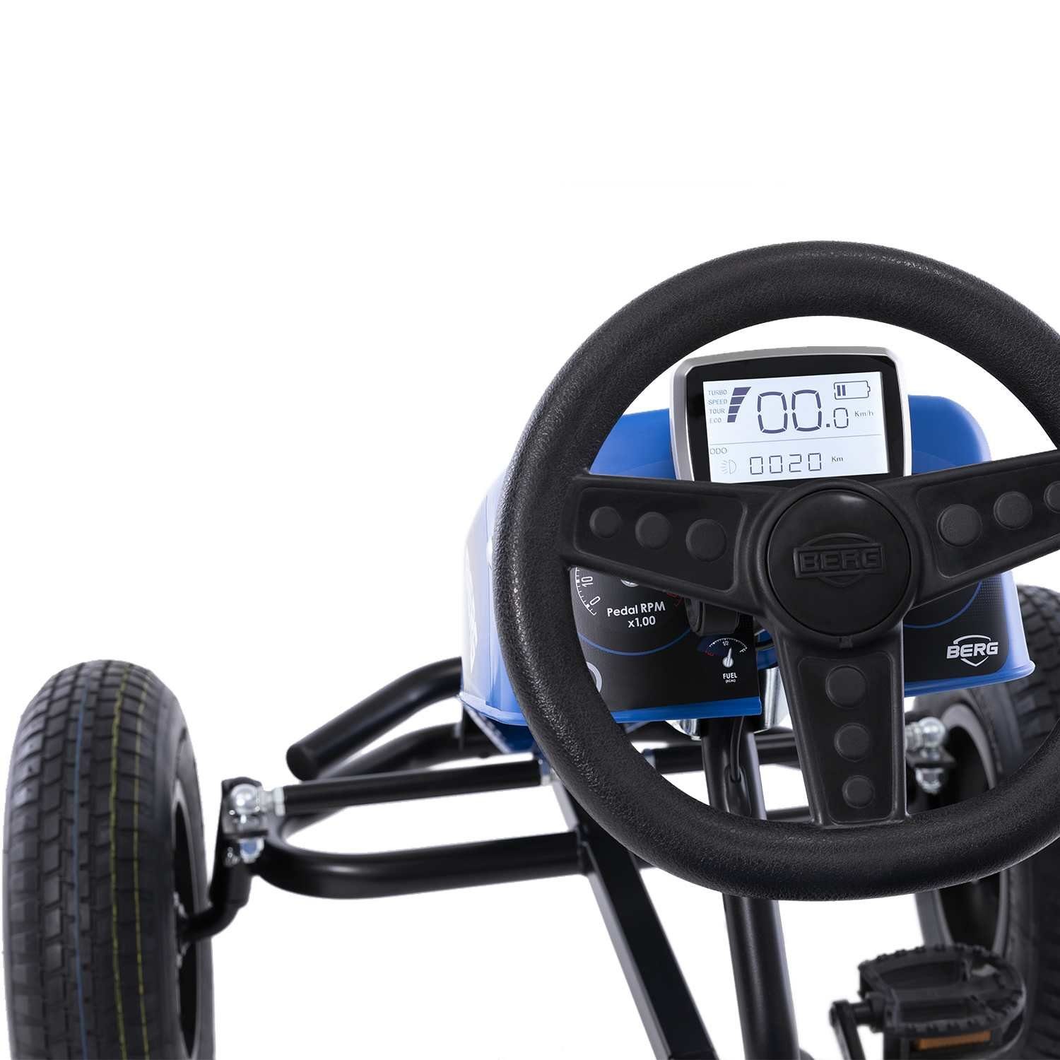 John Traxx Dreigangschaltung Gokart BERG XXL Deere Hybrid E-Motor Go-Kart Berg mit