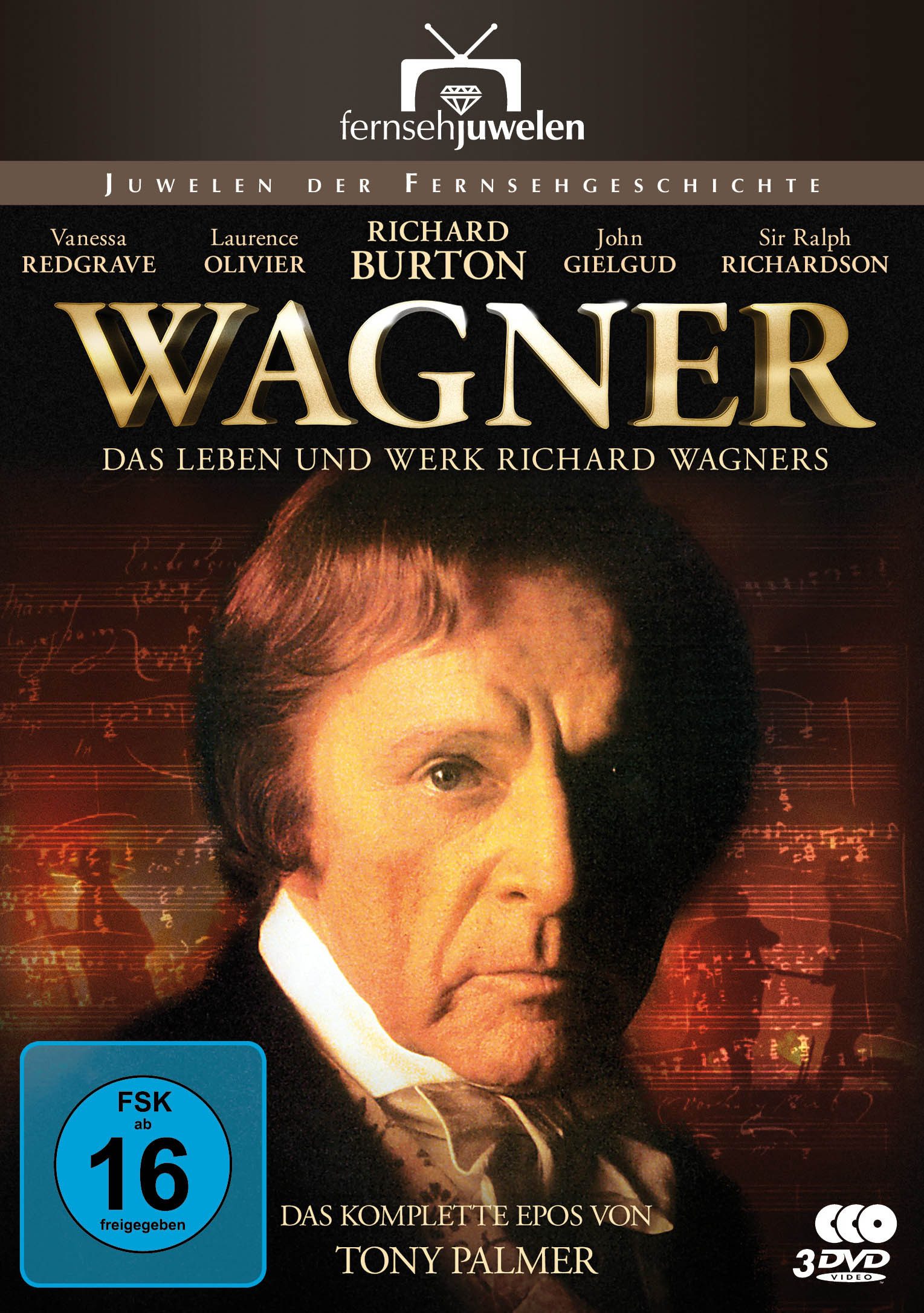Fernsehjuwelen DVD Wagner - Das Leben und Werk Richard Wagners (Die komplette Miniserie), (1-St)