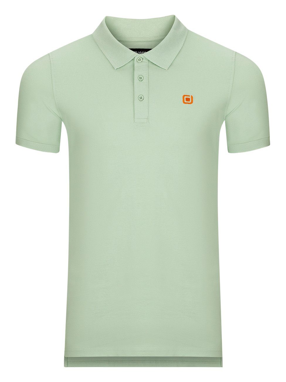 riverso Poloshirt Herren Polohemd RIVJohn Regular Fit (1-tlg) Basic Hemd aus 100% Baumwolle Middle Green (12300)