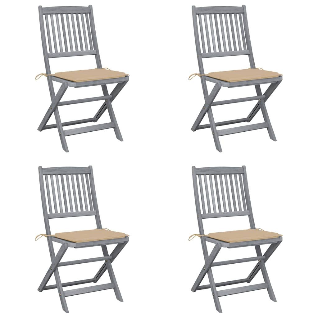 vidaXL Gartenstuhl Klappbare Gartenstühle 4 Stk. günstig online kaufen