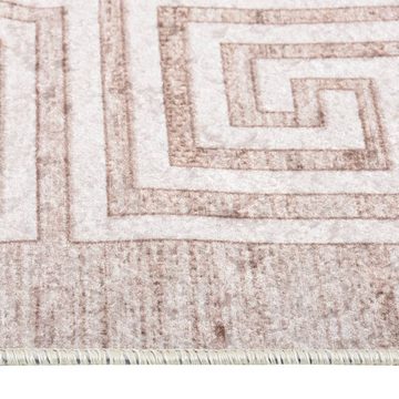 Teppich Waschbar Beige 120x180 cm Rutschfest, furnicato, Rechteckig