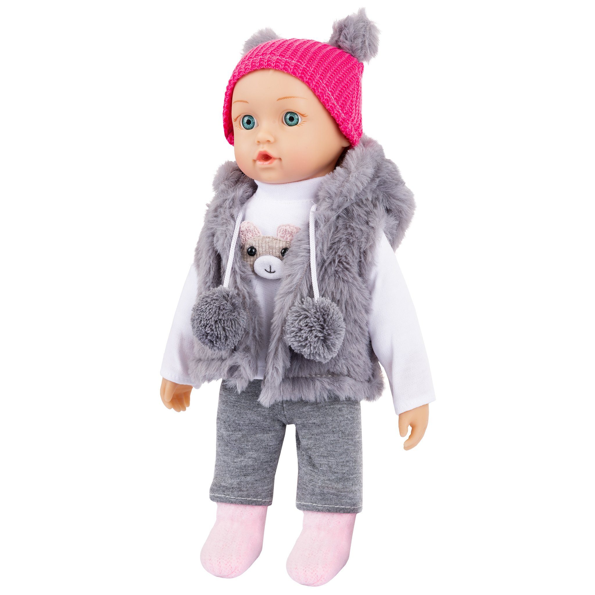 Kinderplay Dolls & Strollers Babypuppe Babypuppe Interaktive Spielpuppe Weichkörperpuppe