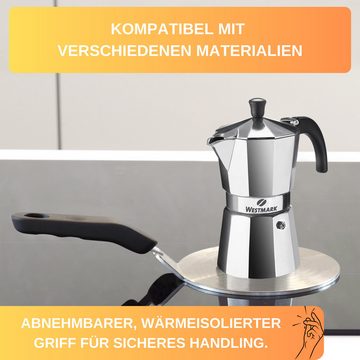 Thiru Einzel-Induktionskochplatte Adapter für nicht-magnetische Töpfe und Pfannen mit abnehmbaren Griff