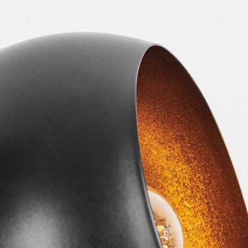 hofstein Tischleuchte »Piancogno« moderne Nachttischlampe aus Metall in Schwarz/Goldfarben, ohne Leuchtmittel, Tischlampe, E14, Leucht m. An-/Ausschalter