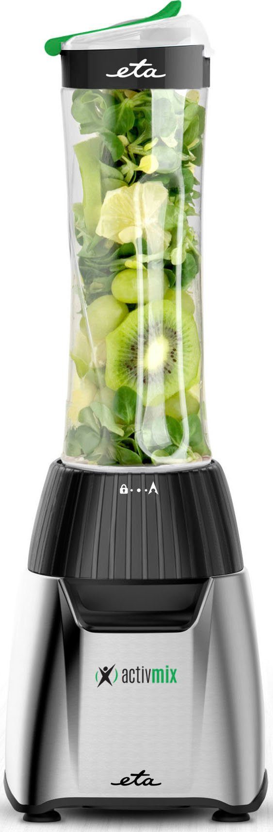 eta Smoothie-Maker ACTIVMIX ETA110390000, 350 W, Puls-Schalter, 19000 U/min., 2 Sportflaschen, Slim-Format, Mix-Messer