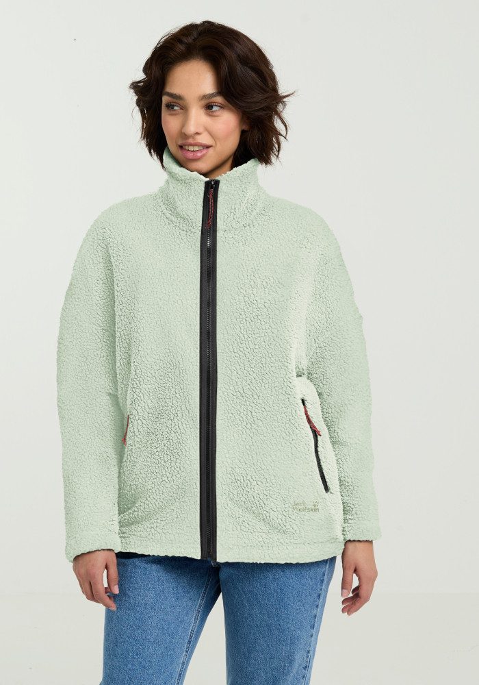 Jack Wolfskin Plüschjacke STONE LITE JKT W mit wärmender Funktion, windabweisend, atmungsaktiv