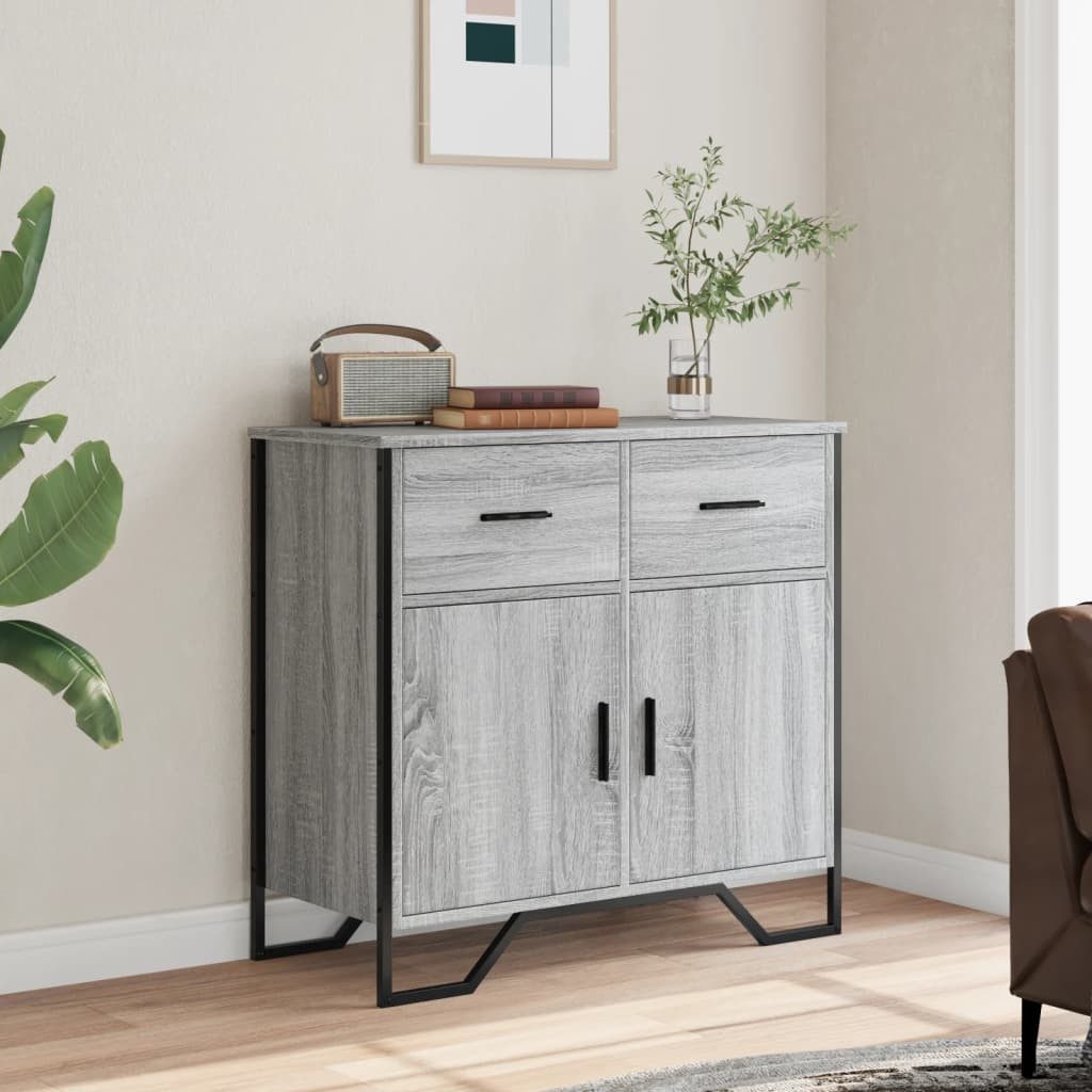vidaXL Sideboard Sideboard Grau Sonoma 79,5x35,5x74,5 günstig online kaufen