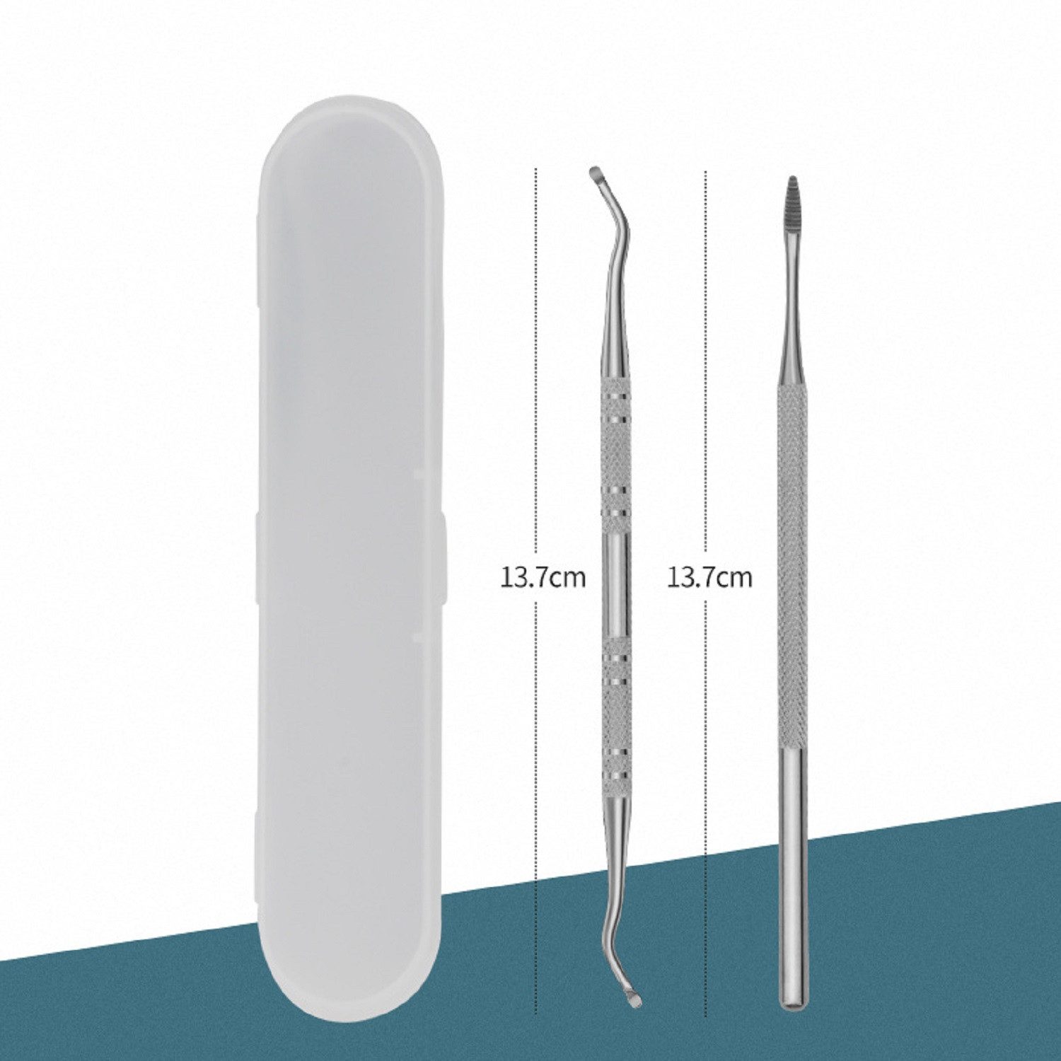 COOL-i ® Nagelzange Eingewachsene Zehennägel Pflege Set – Eckenheber & Feile aus Edelstahl, Fußpflege Werkzeug für Pediküre & Maniküre