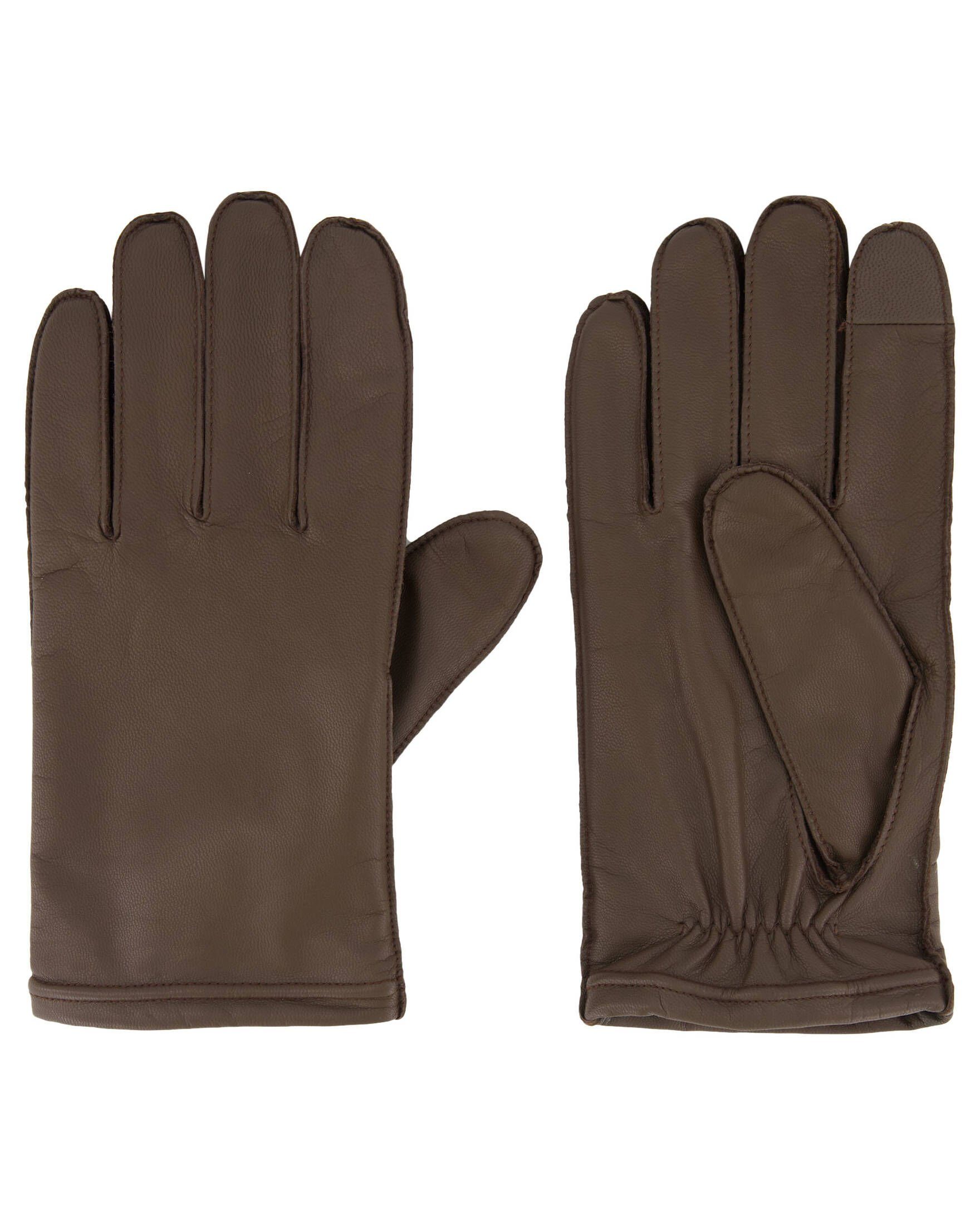 Sonderpreise im Outlet BOSS Strickhandschuhe Handschuhe Herren KRANTON Ziegenleder grün (43) aus
