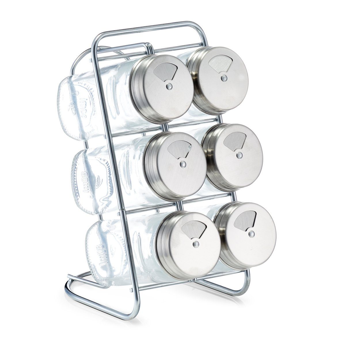 Zeller Present Gewürzregal Gewürzständer-Set, 7-tlg., Glas/Edelstahl günstig online kaufen