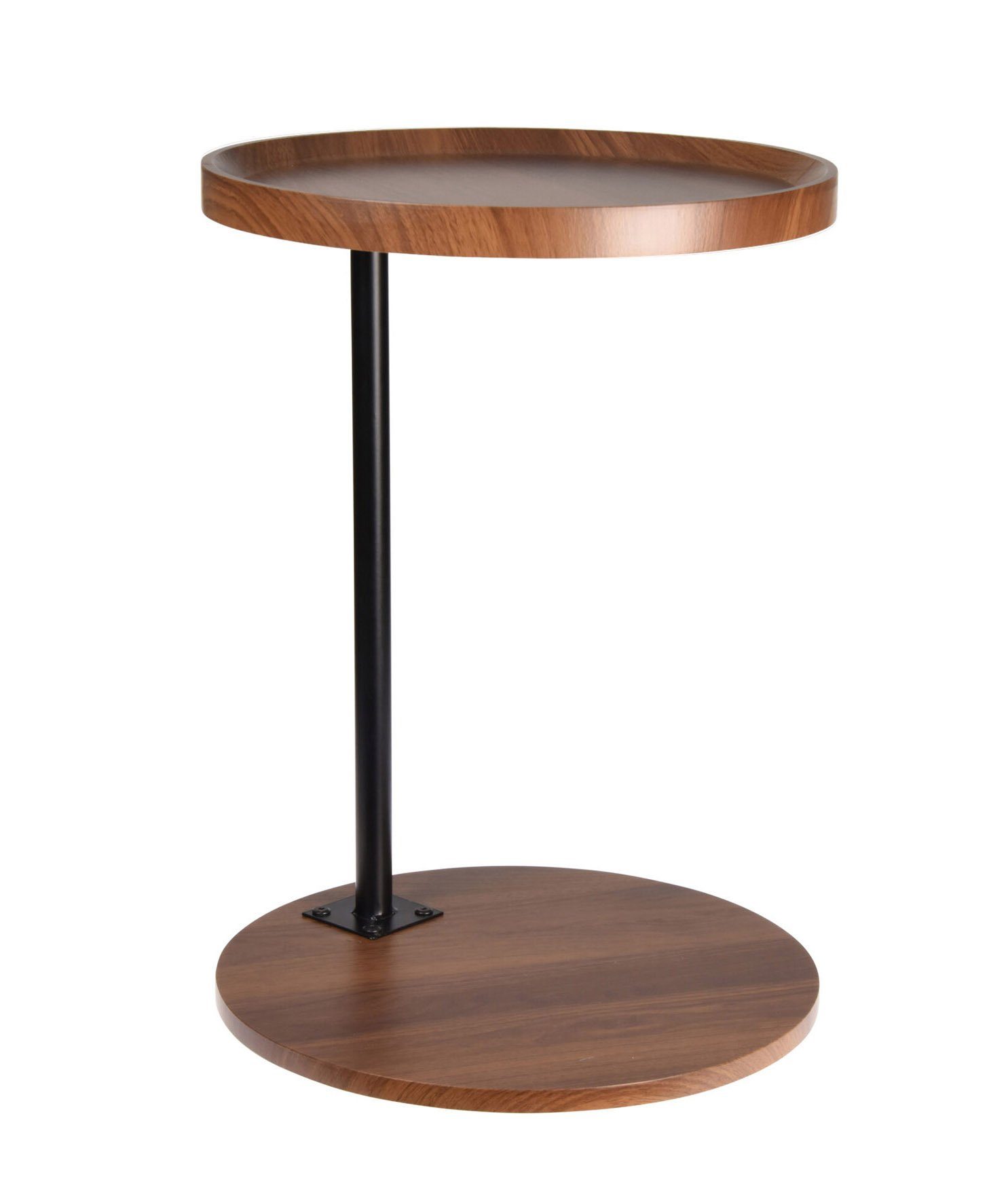 Spetebo Beistelltisch Holz Beistelltisch braun / schwarz - 40 cm (Packung, 1 tlg), Tisch zum Zustellen oder Dekorieren