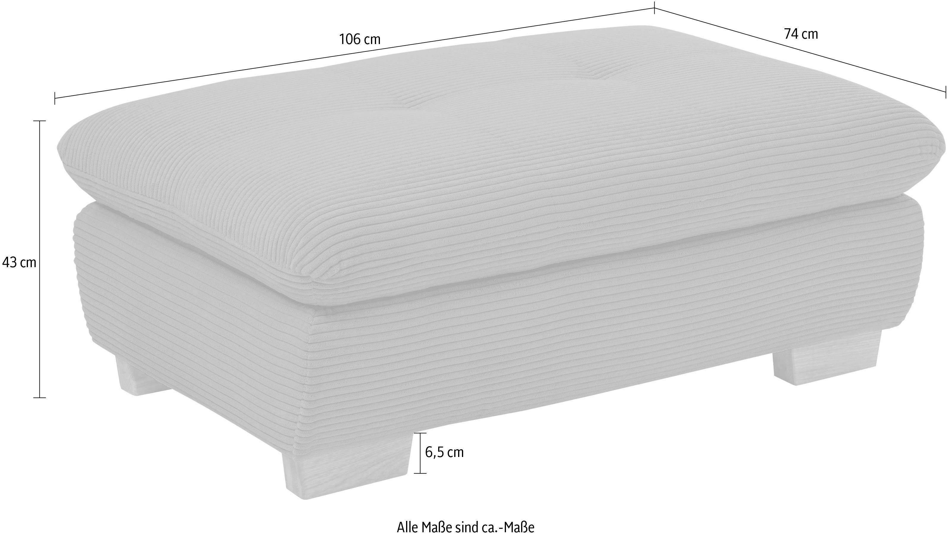 by 1200, 74 SO set Serie Hockerbank 106 cm zur x Passend Musterring gelb one 1200,