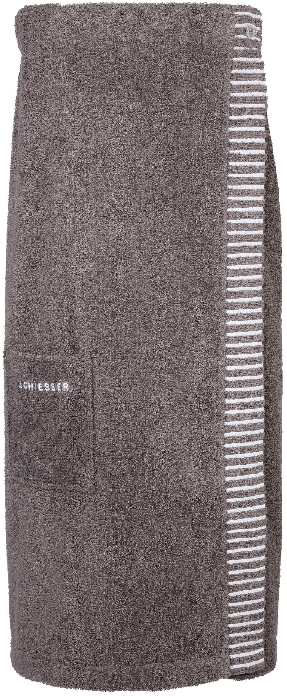 SCHIESSER Kilt Rom aus weicher Baumwolle, saugstark und 3-fach weitenverstellbar Kurzform, Frottier, Knöpfe, MADE IN GREEN by OEKO-TEX® mehr