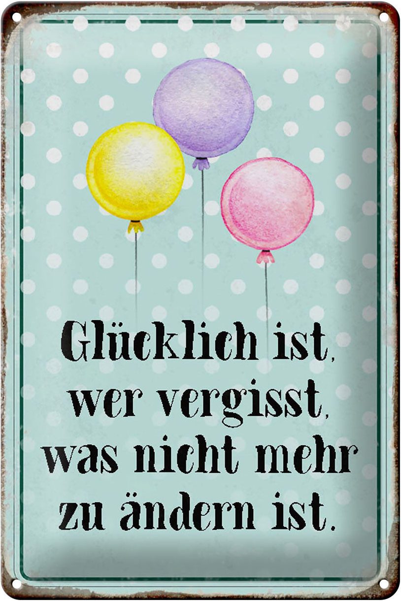 Hebold Metallschild Schild Blech 20x30cm Made in Germany Spruch