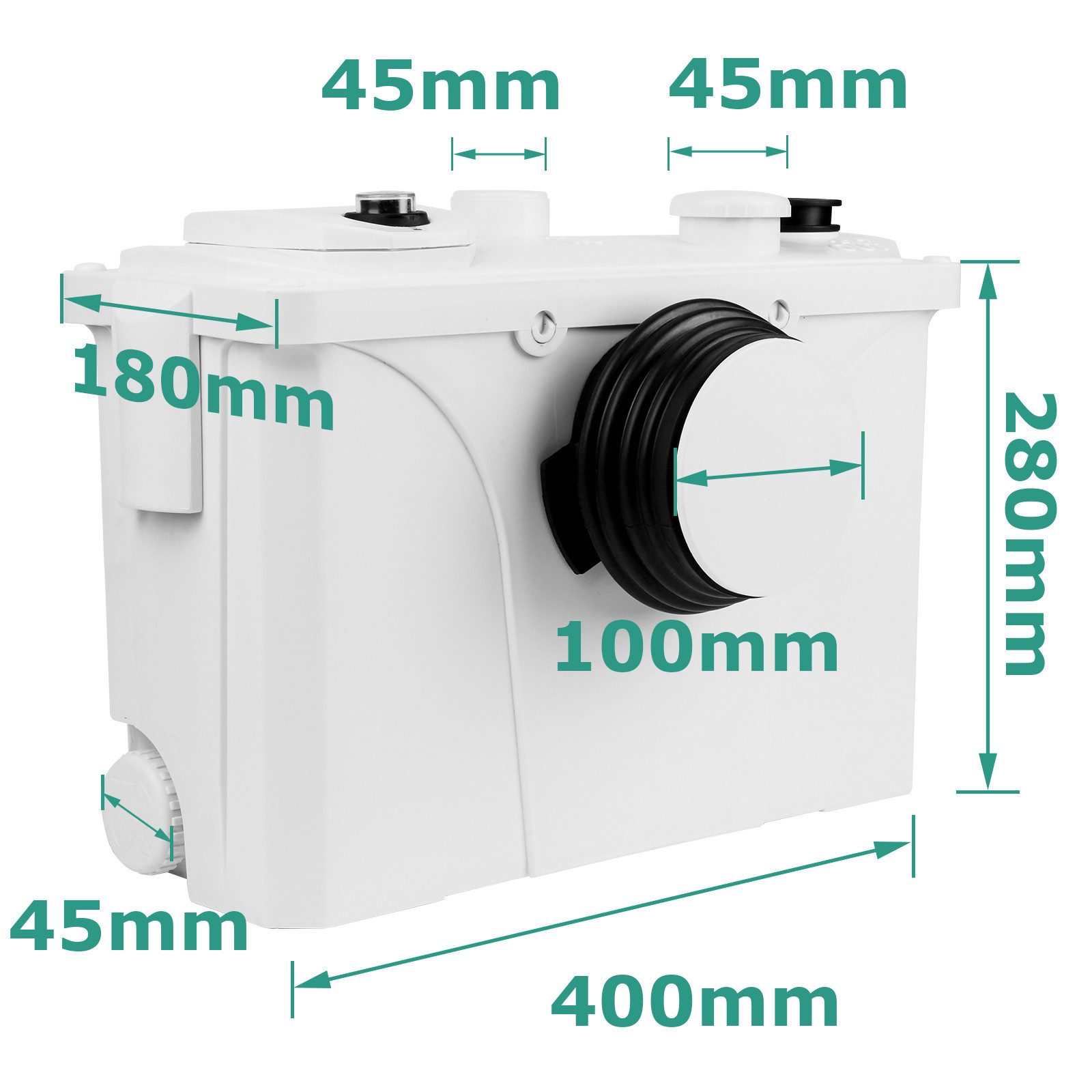 Clanmacy Hebeanlage 700W Hebeanlage Fäkalienpumpe Schmutzwasserpumpe Kleinhebeanlage 190L – Bild 2 von 5