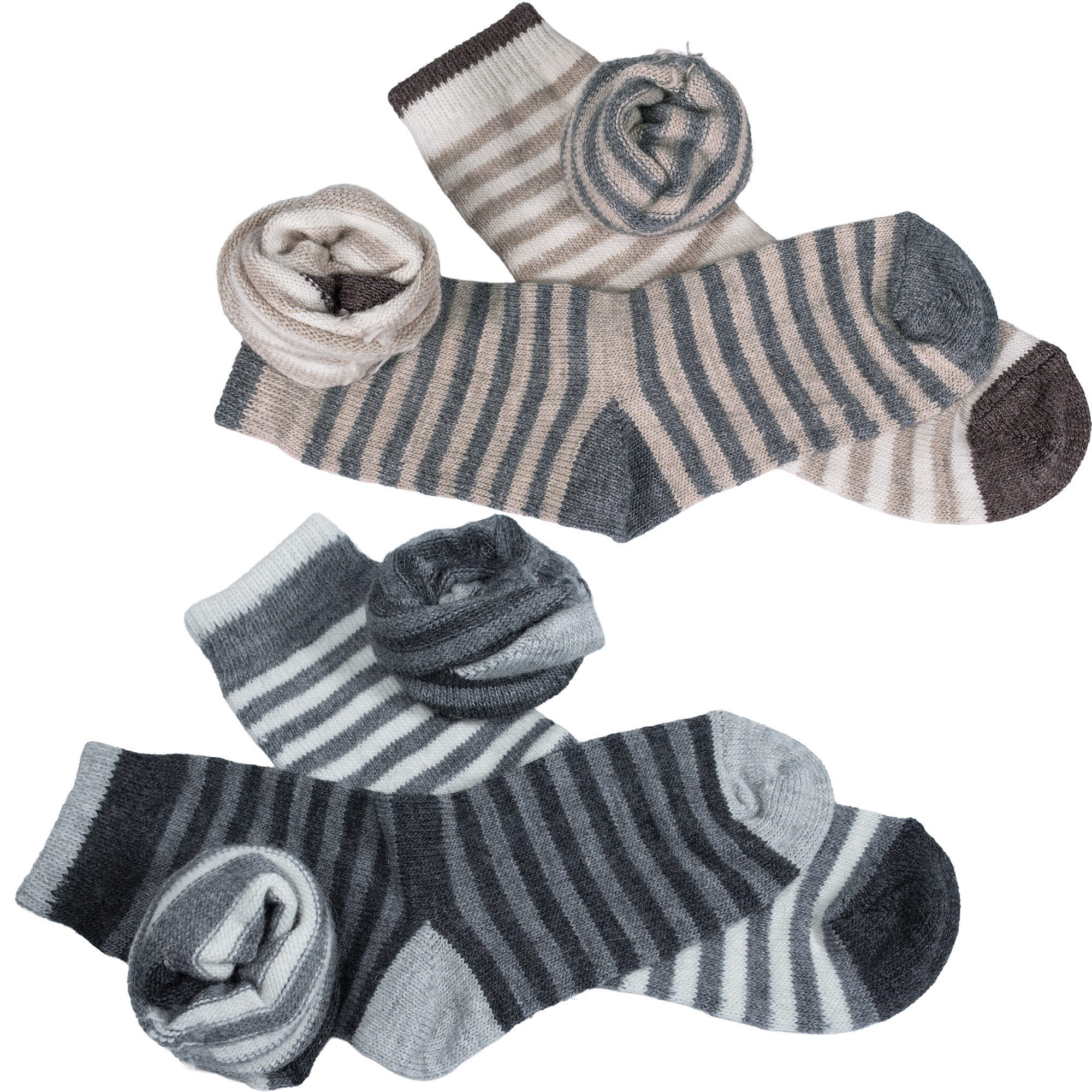 Black Snake Thermosocken Kinder Wollsocken mit Alpakawolle für Jungen & Mädchen – Warm & Weich (Socken-Set, 4-Paar, Kinder Wollsocken mit Alpakawolle) Mit Alpakawolle, vorgewaschen, nicht filzend und formstabil