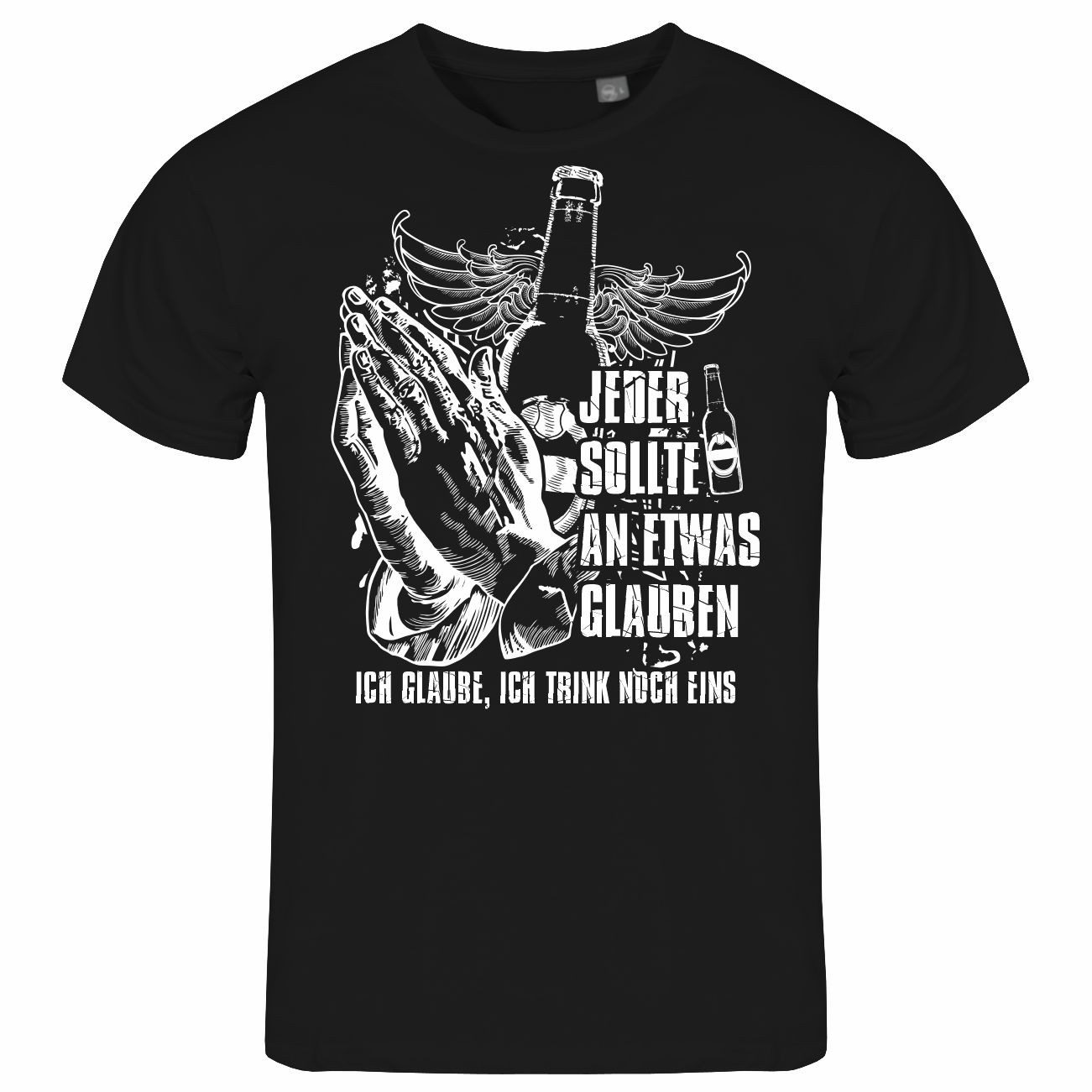 deinshirt Print-Shirt Herren T-Shirt Ich glaube günstig online kaufen