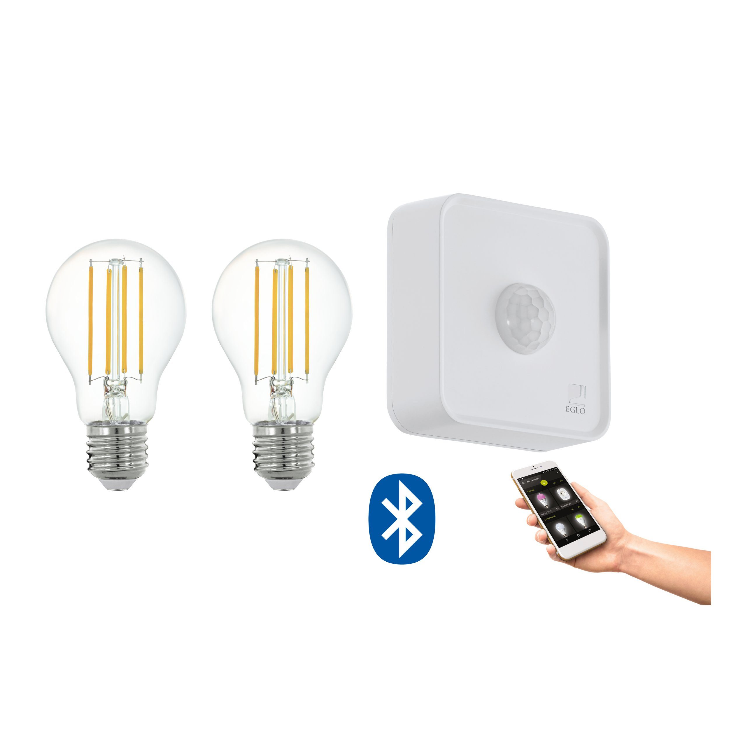 EGLO LED-Leuchtmittel Lm_led_e27, E27, E27 - 2X6W - Glas - Ø60mm - Bluetoot günstig online kaufen