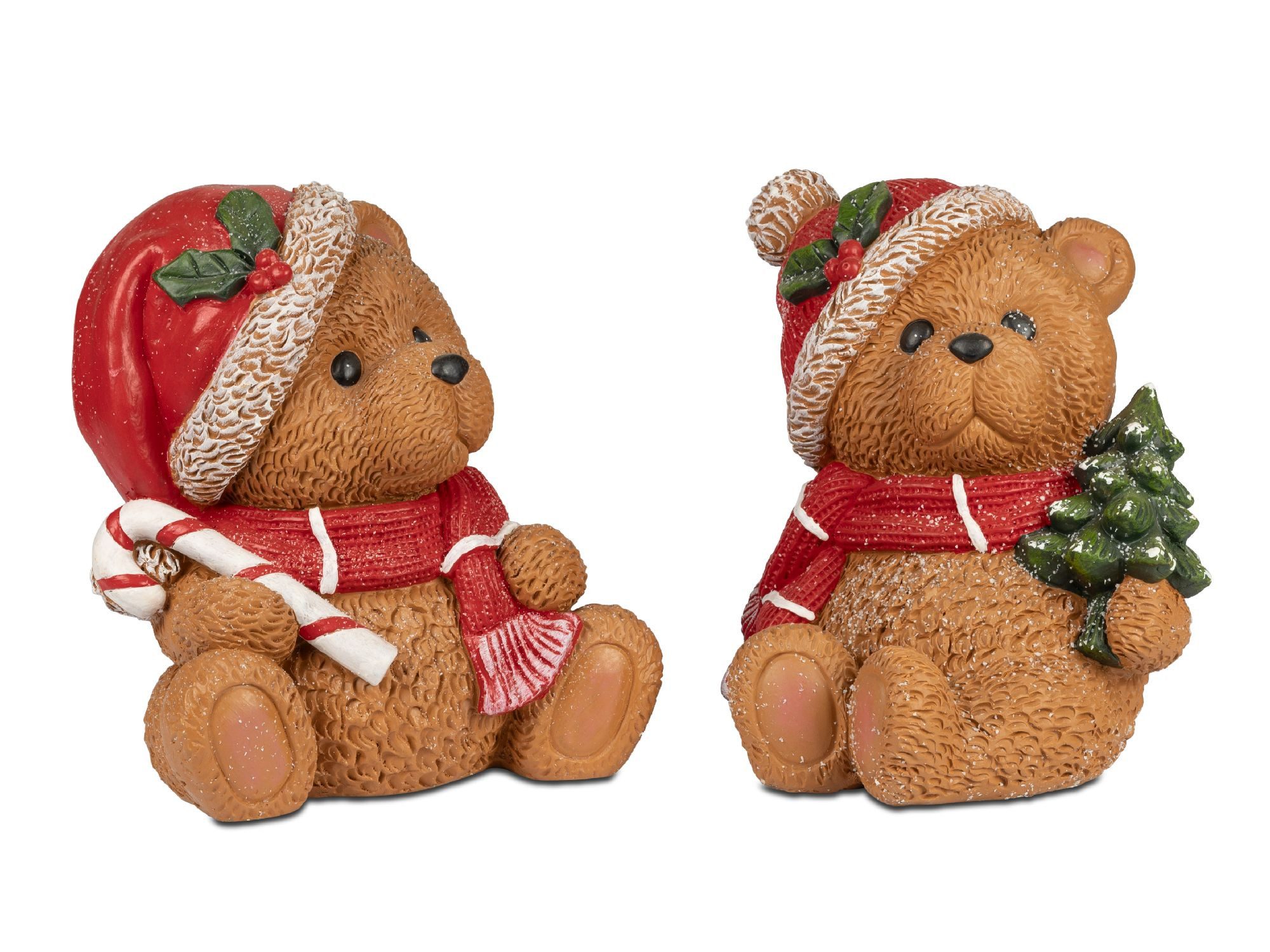 formano Dekofigur Winterzeit, Höhe: 30cm, Farbe: Mehrfarbig, Motiv: Teddy