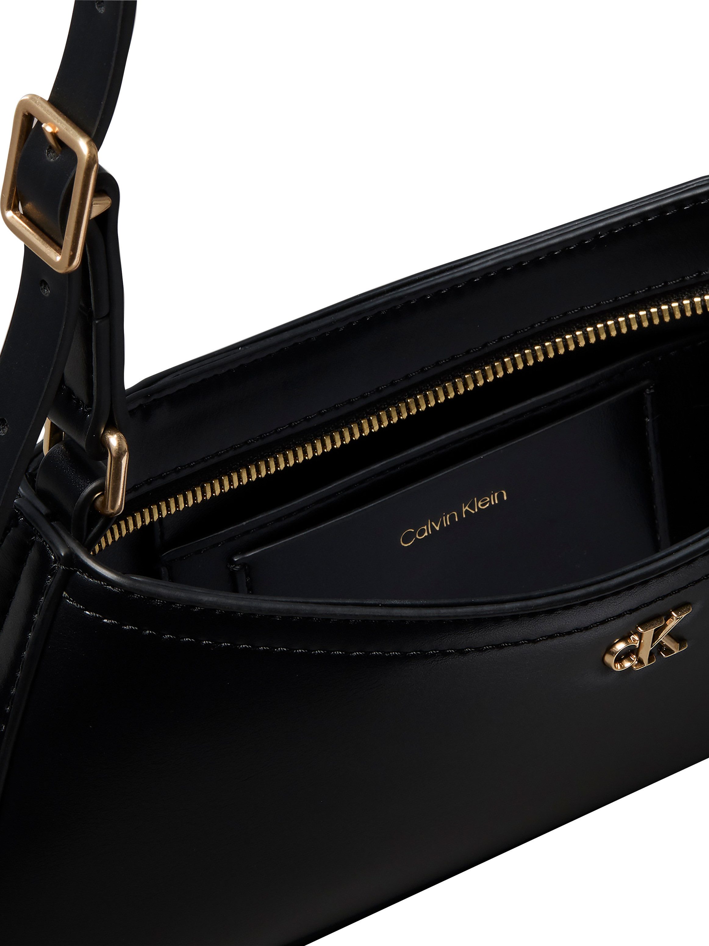 Calvin Klein Schultertasche CK SMALL SHOULDER BAG, Damen Handtasche, Henkeltasche mit CK-Logo