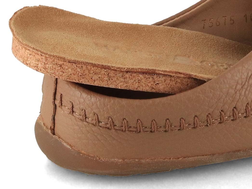 Haflinger Everest Softi Leder Pantoffeln Hausschuh Wechselfußbett mit Leder überzogen – Bild 4 von 5
