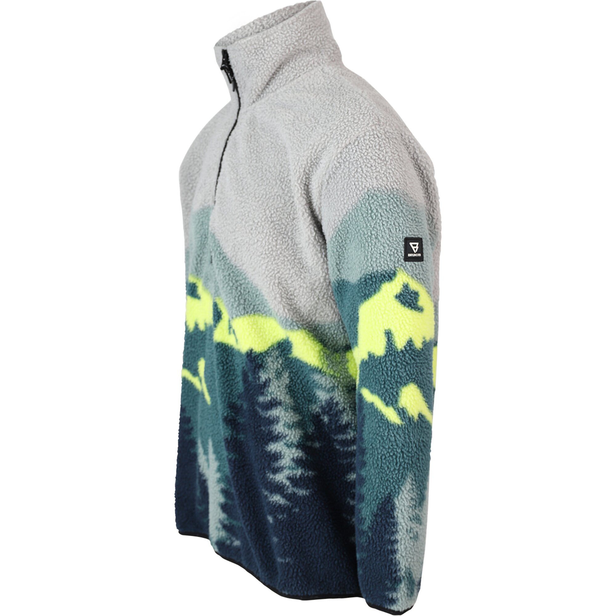 Brunotti Longpullover Rodrigo-Mountain Men Fleece MOUNTAIN PANEL FUEL GREEN