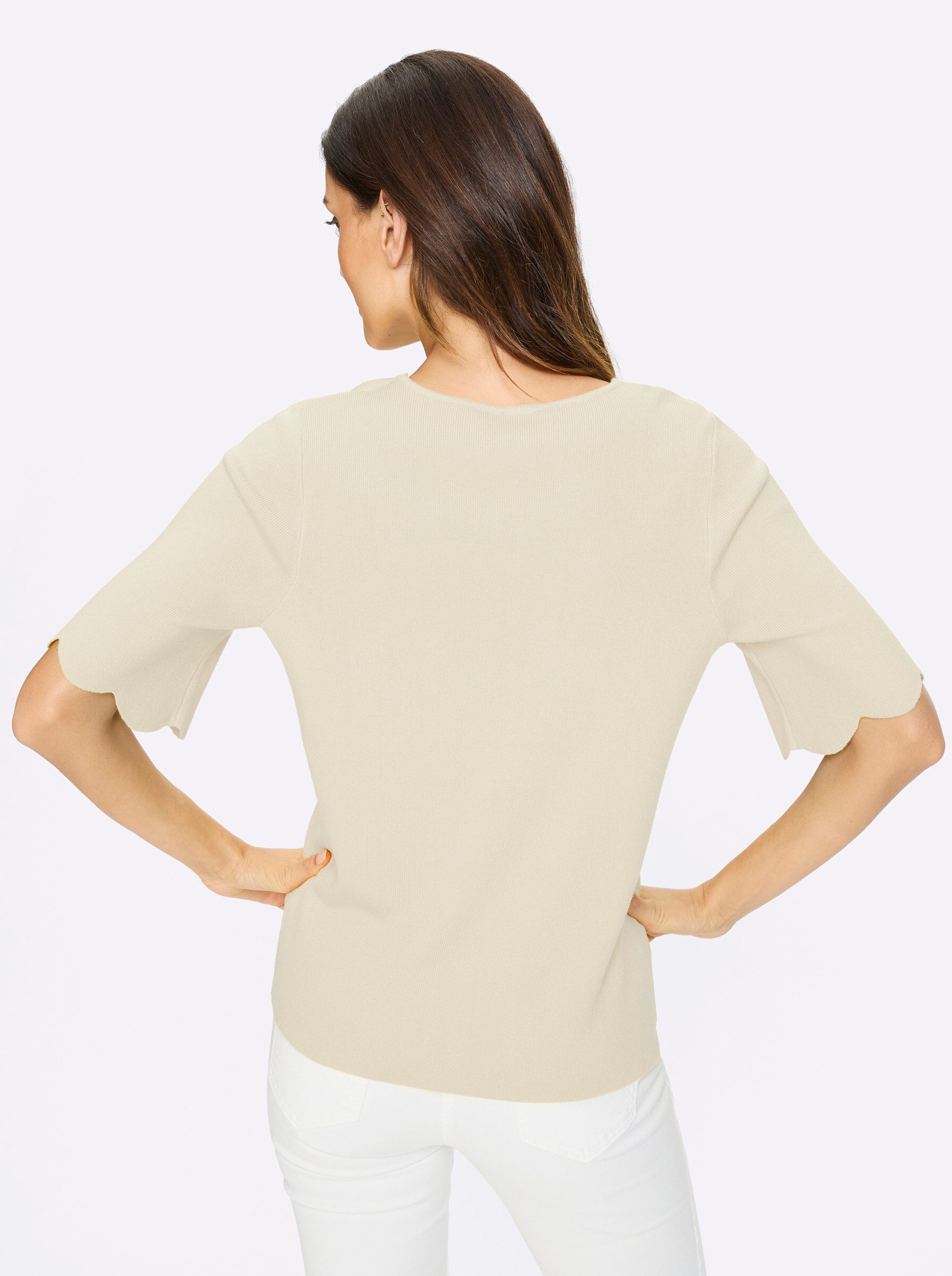 heine Strickpullover Pullover Kurzarm Feinstrick günstig online kaufen
