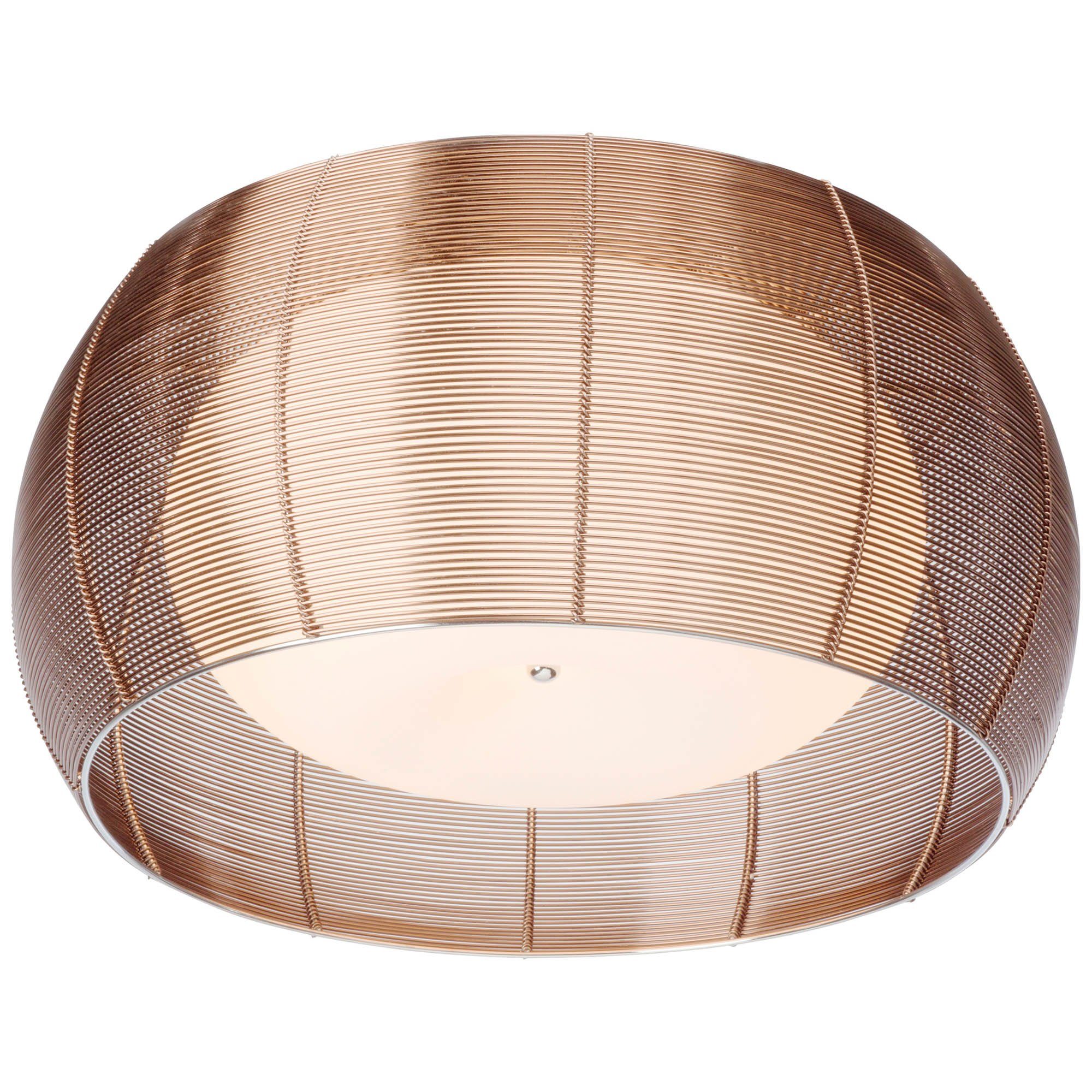 Brilliant Deckenleuchte Relax, Lampe Relax Deckenleuchte 50cm bronze/chrom  2x A60, E27, 30W, g.f. N