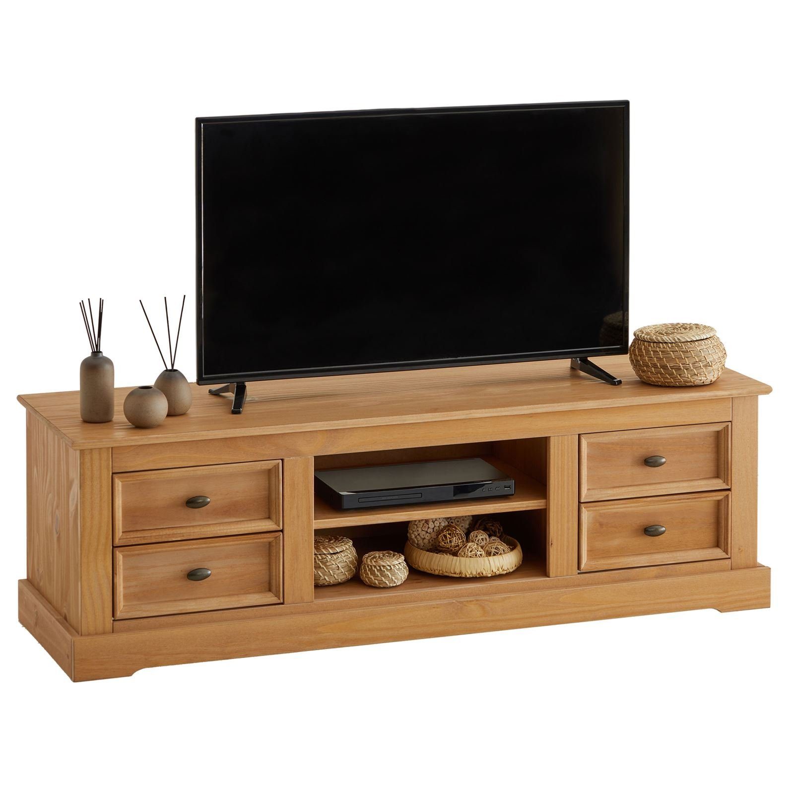 IDIMEX Lowboard KENT, TV Lowboard Kommode Hifi-Tisch Fernsehschrank Medienmöbel Rack Bank Ki