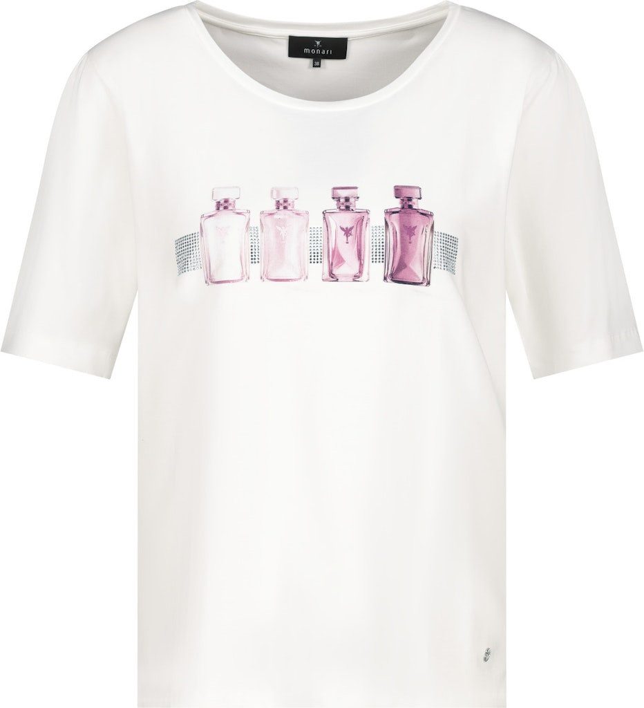 Monari Kurzarmshirt T-Shirt off-white günstig online kaufen