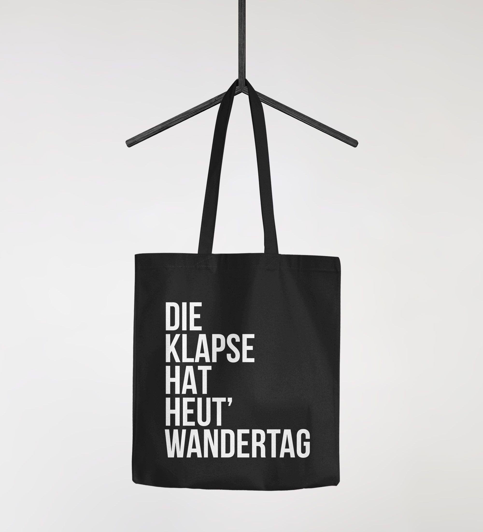 MoonWorks Einkaufsshopper Jutebeutel Die Klapse hat heute Wandertag Spruch günstig online kaufen