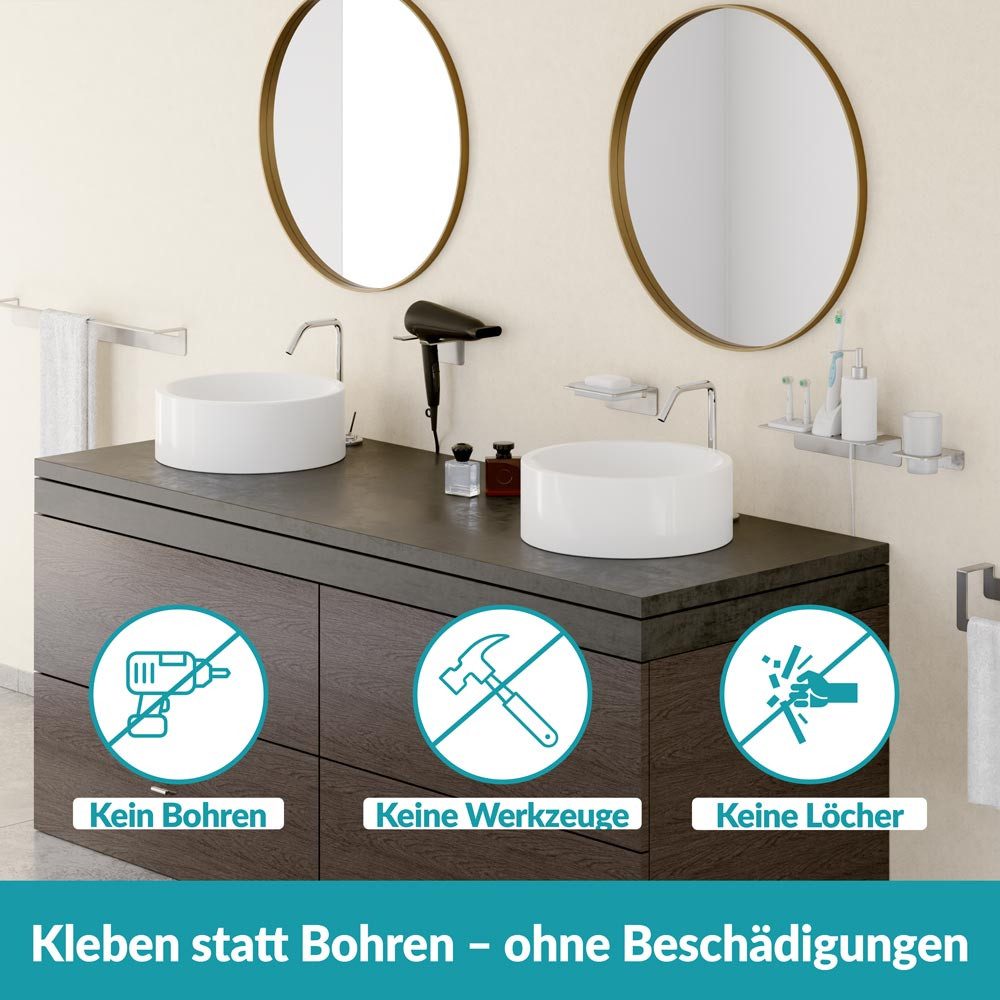 WEISSENSTEIN Handtuchstange ohne Bohren