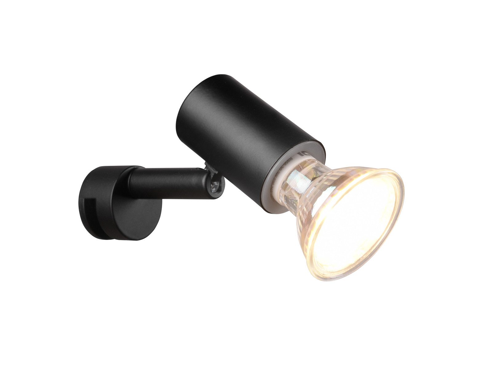 TRIO Leuchten LED Spiegelleuchte Spot zum Klemmen bis max. 5mm, dimmbar, LED wechselbar, Warmweiß, Bad Spiegel-Lampe, Badlampe inkl. GU10 LED