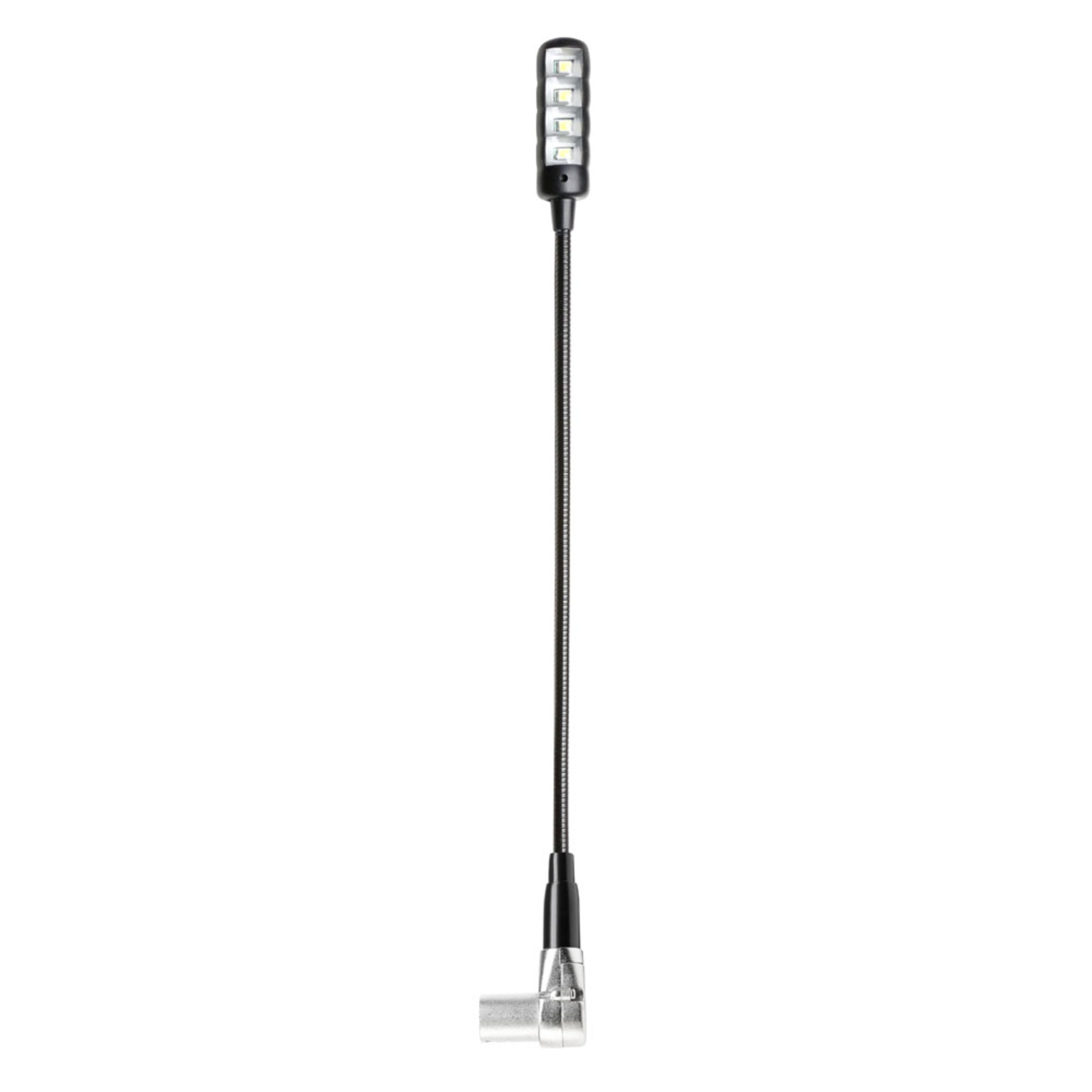 Adam Hall Klemmleuchte, SLED 1 ULTRA XLR 4 A gewinkelt, 4-pol XLR, 4x COB -