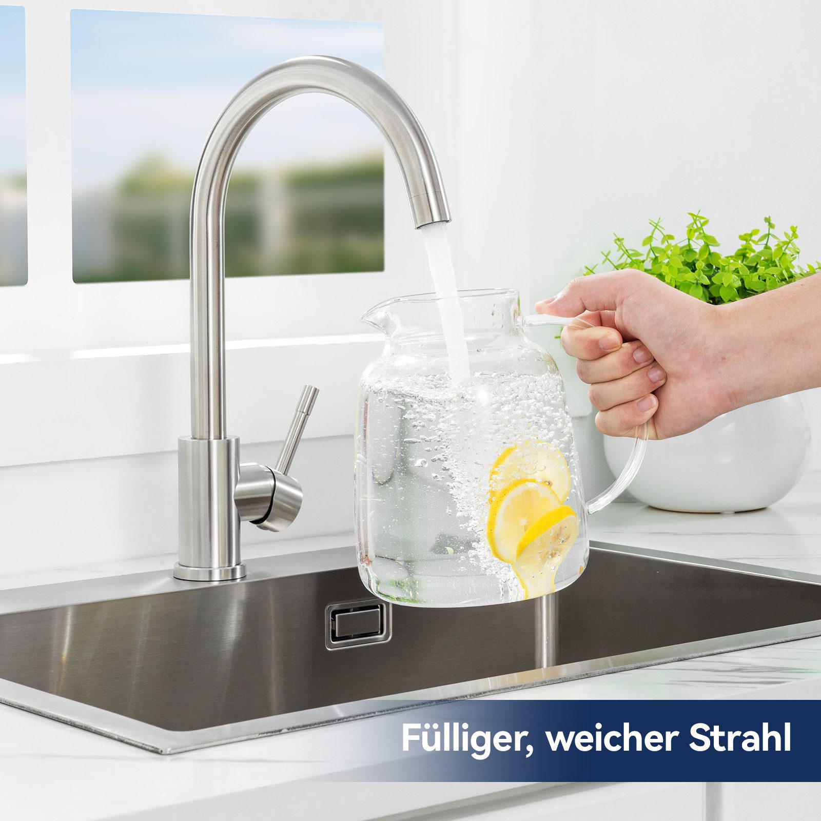 Lonheo Max Spültischarmatur 360 ° Drehbare günstig online kaufen