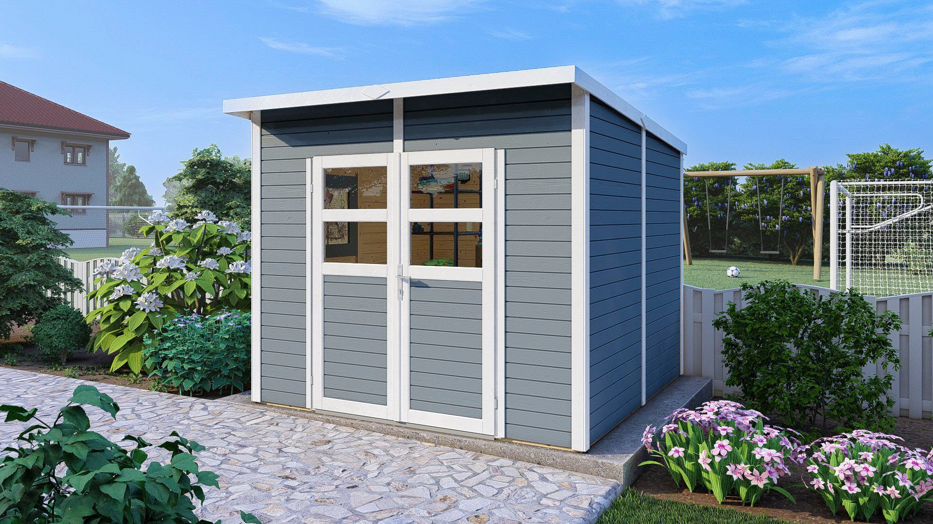 KONIFERA Gartenhaus Felix 3, BxT: 251x254 cm, Inklusive Fußboden