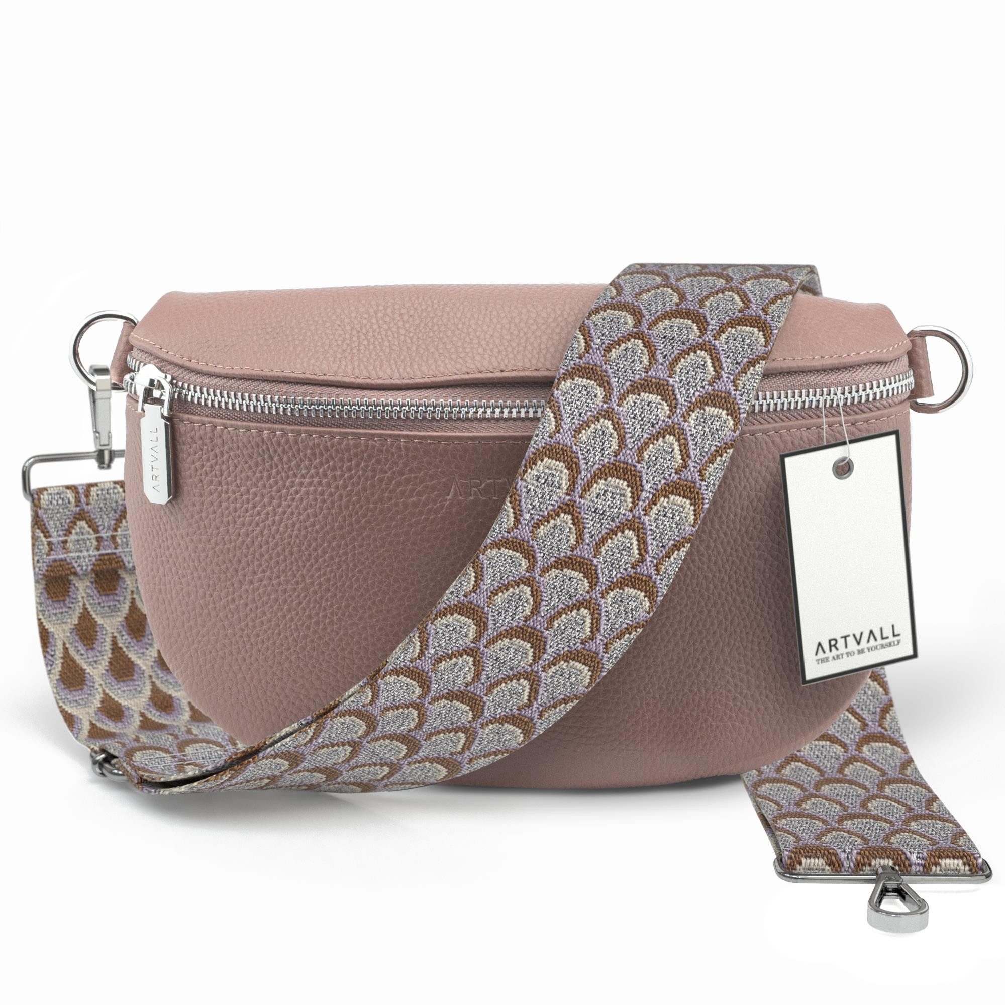 ARTVALL Umhängetasche Echtleder Handtasche Brusttasche Crossbody Rosé (Tasc günstig online kaufen