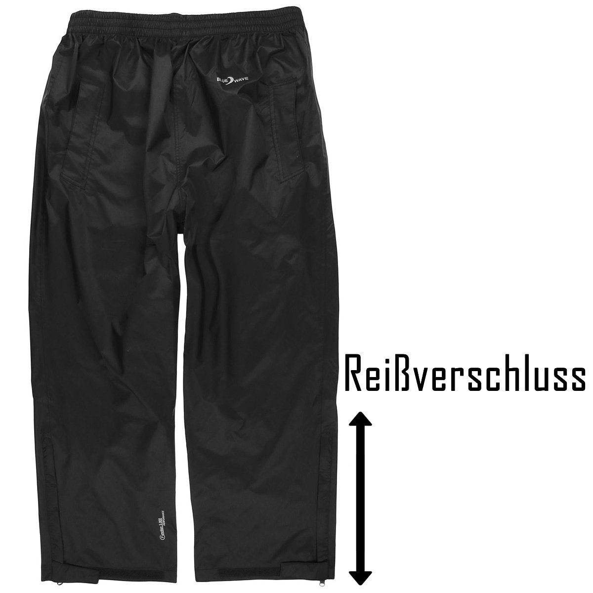 RennerXXL Regenhose Falko Herren Übergrößen bis 10XL, Reißverschluss bis Wade