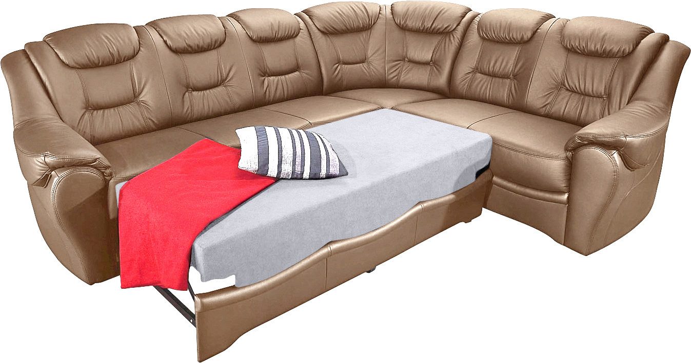 sit&more Ecksofa Bellevue L-Form, wahlweise mit Bettfunktion günstig online kaufen