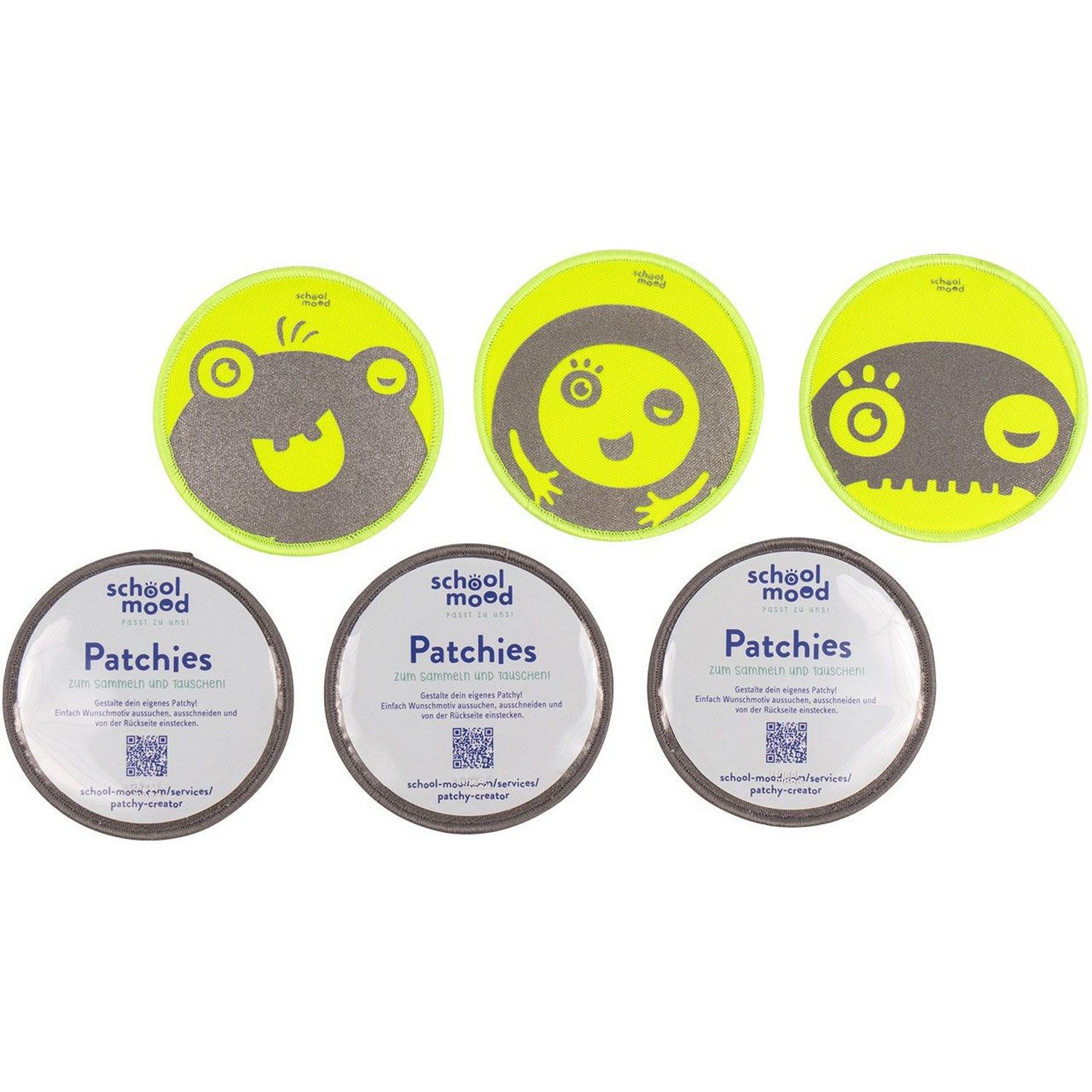 SCHOOL-MOOD® Schulranzen, 3 Patchys zum selbstgestalten