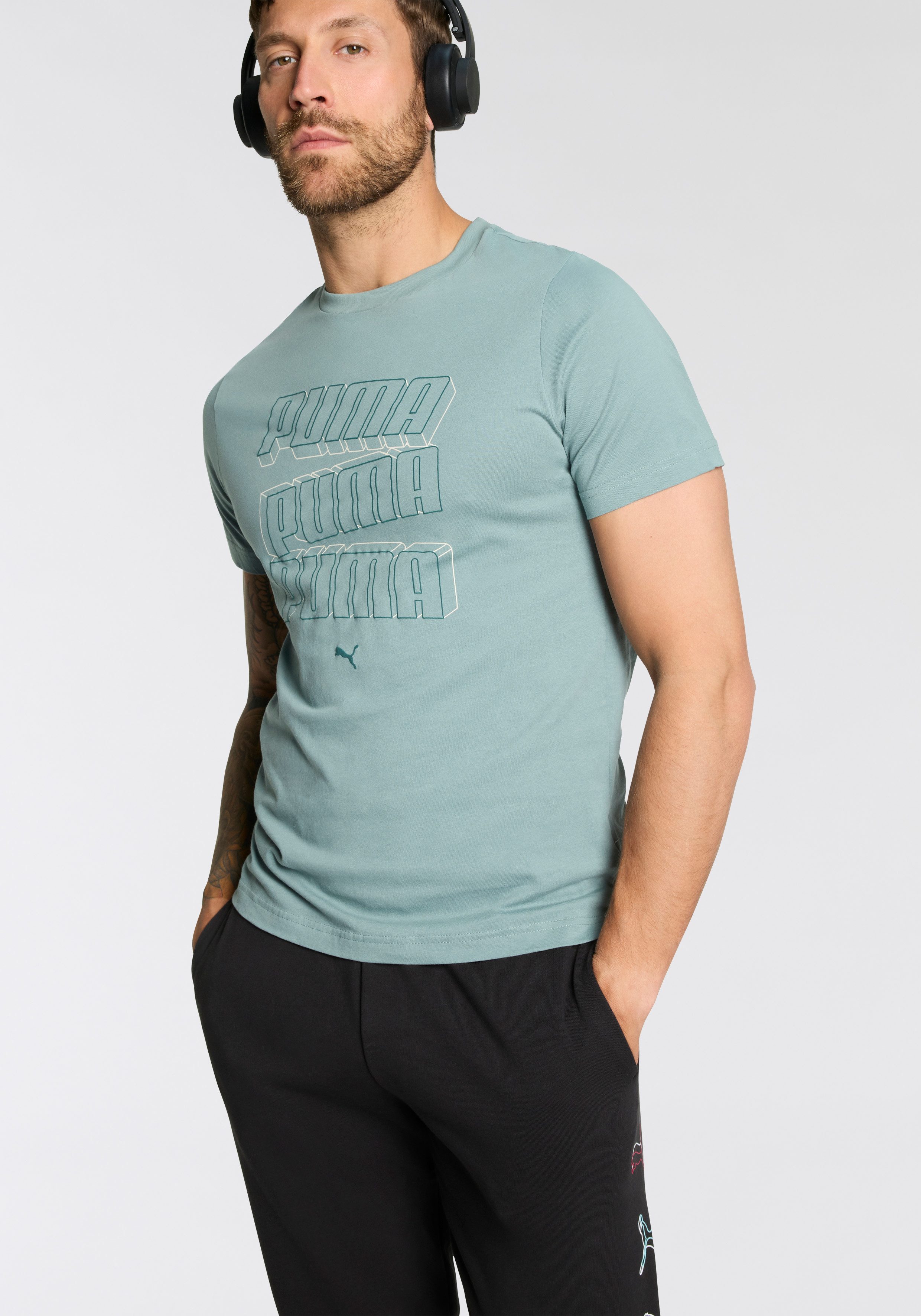 PUMA T-Shirt ESS LOGO LAB HOG TEE für Herren günstig online kaufen