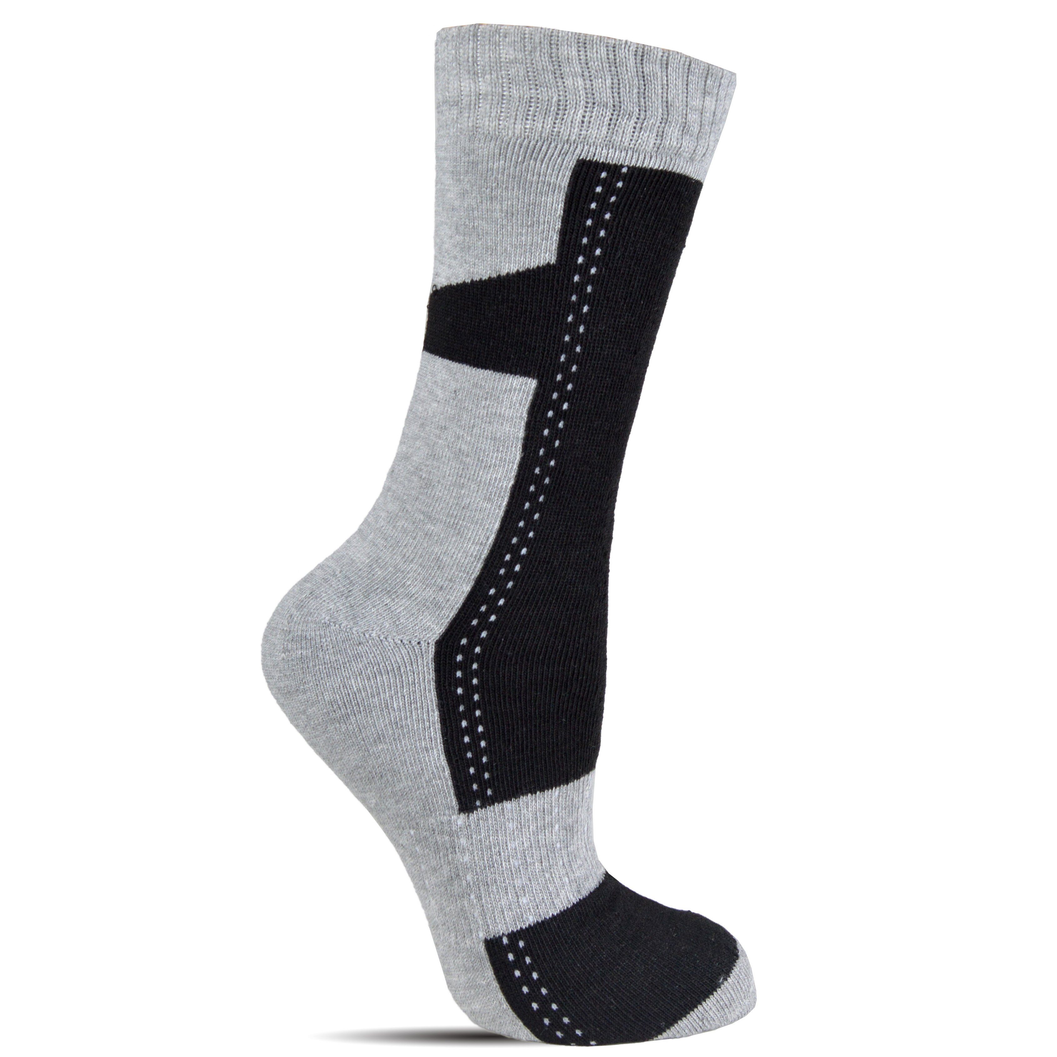 Frostfighter Thermosocken (6-Paar) dicke fusselfreies gefütterte Socken Wintersocken Vollfrottee Innenfutter, Herren warme