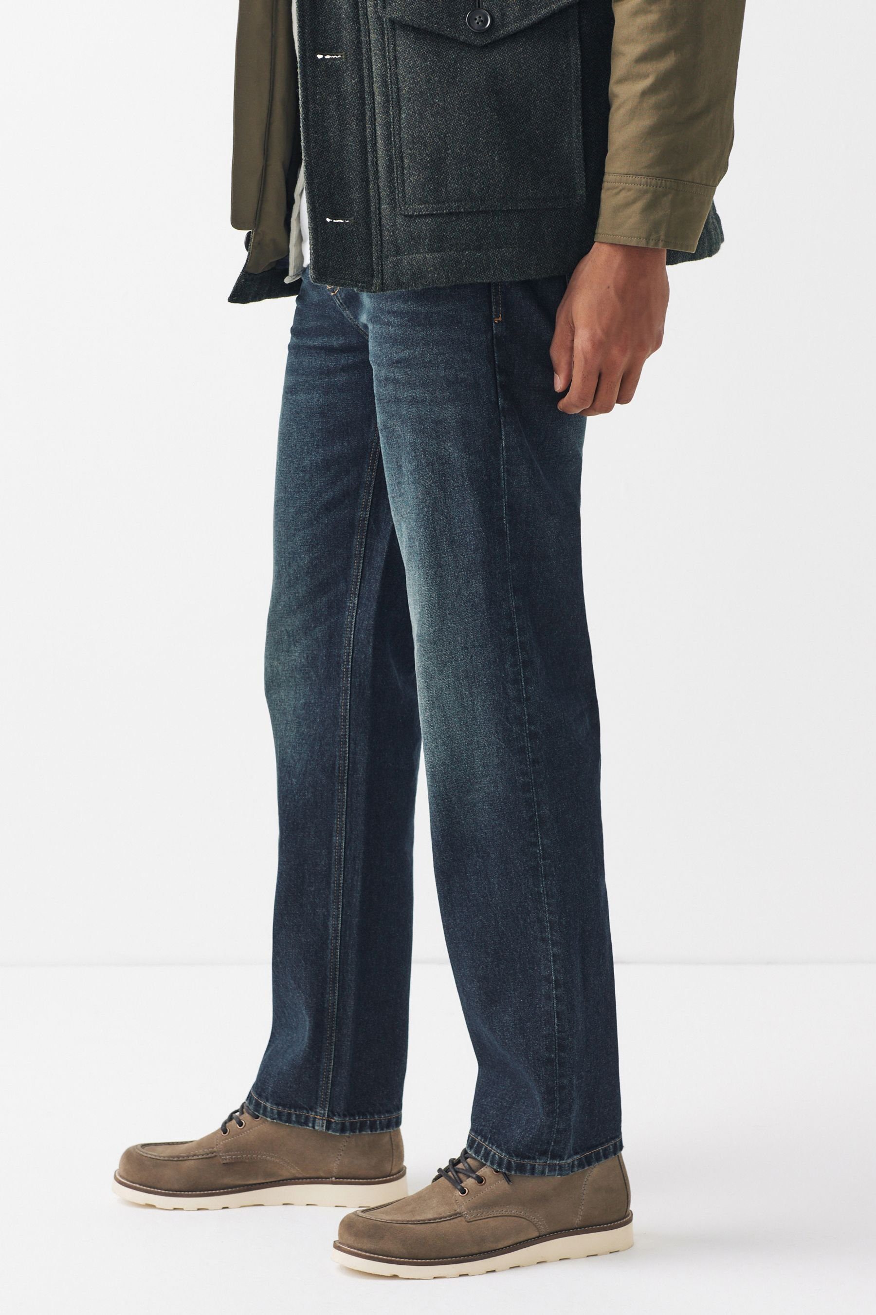 Next Relax-fit-Jeans Authentische Relaxed Fit Jeans aus 100 % Baumwolle (1-tlg)