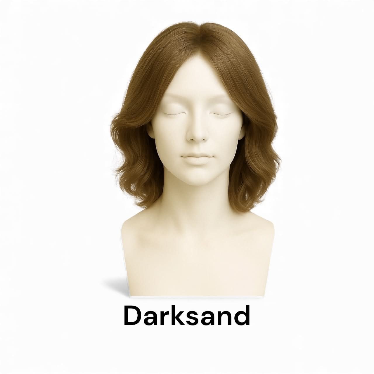 NOGI Echthaarperücke NOGI Snap on, Hochwertige Echthaar-Perücke mit weichen Stufen und 25-30 cm Länge.