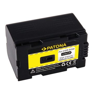 Patona Akku für Panasonic CGR-D220 Kamera-Akku Ersatzakku 1800 mAh (7,2 V, 1 St), CGR-D16 NV-Serie CGA-D54 CGA-D54S CGA-D54SE CGA-D54SE/1B